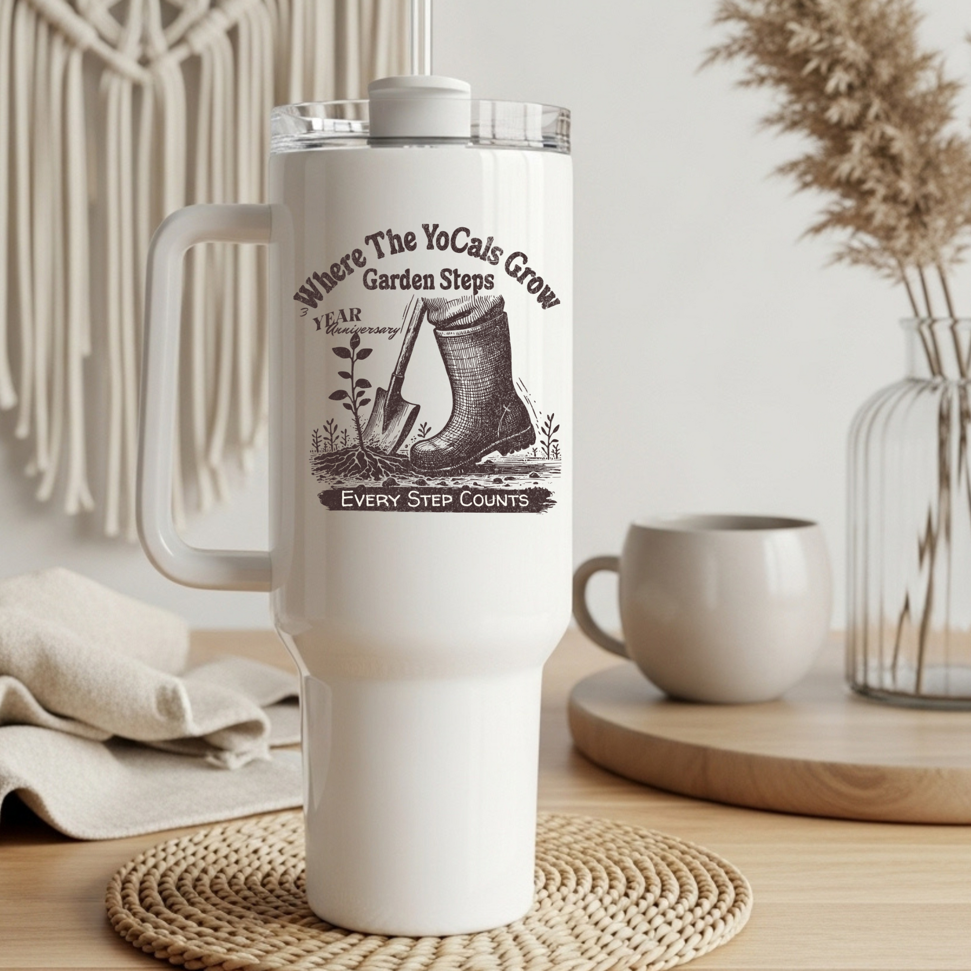 40oz Tumbler - Where The YoCals Grow 3rd Anniversary Celebration Drinkware