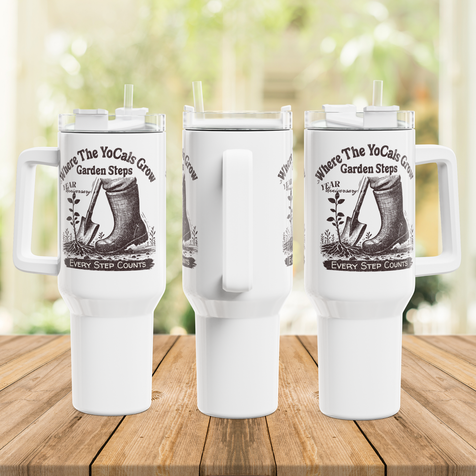 40oz Tumbler - Where The YoCals Grow 3rd Anniversary Celebration Drinkware
