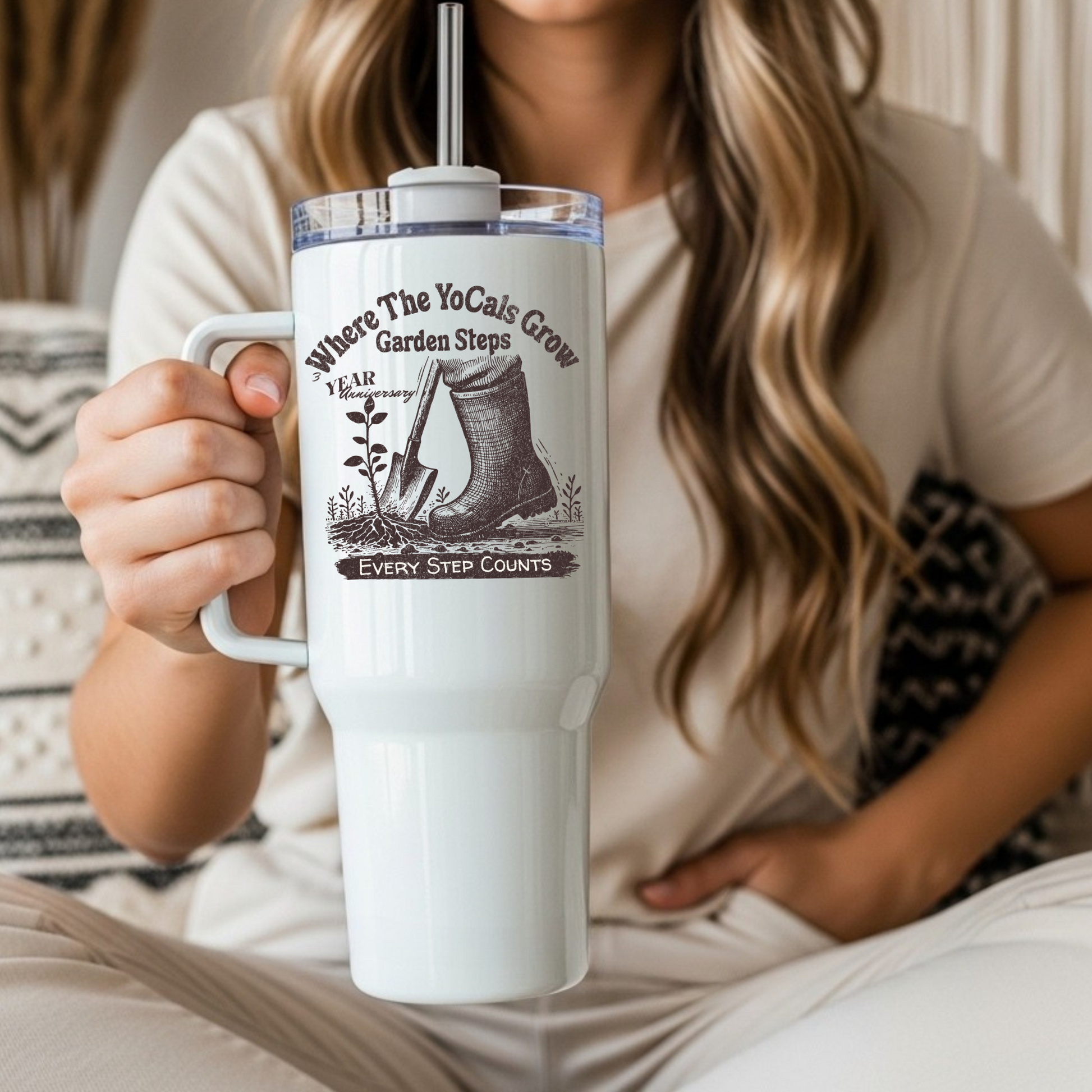 40oz Tumbler - Where The YoCals Grow 3rd Anniversary Celebration Drinkware