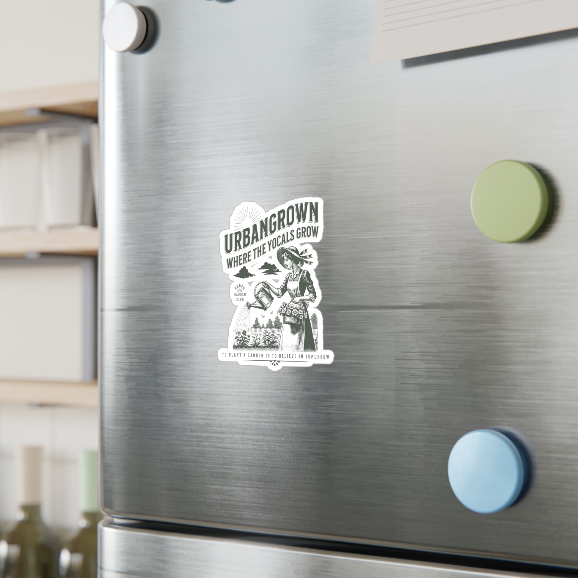 Vinyl Decal - Where The YoCals Grow - Urban Gardening and Farming