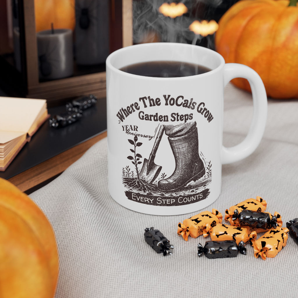 Where the YoCals Grow 3rd Year Anniversary Mug