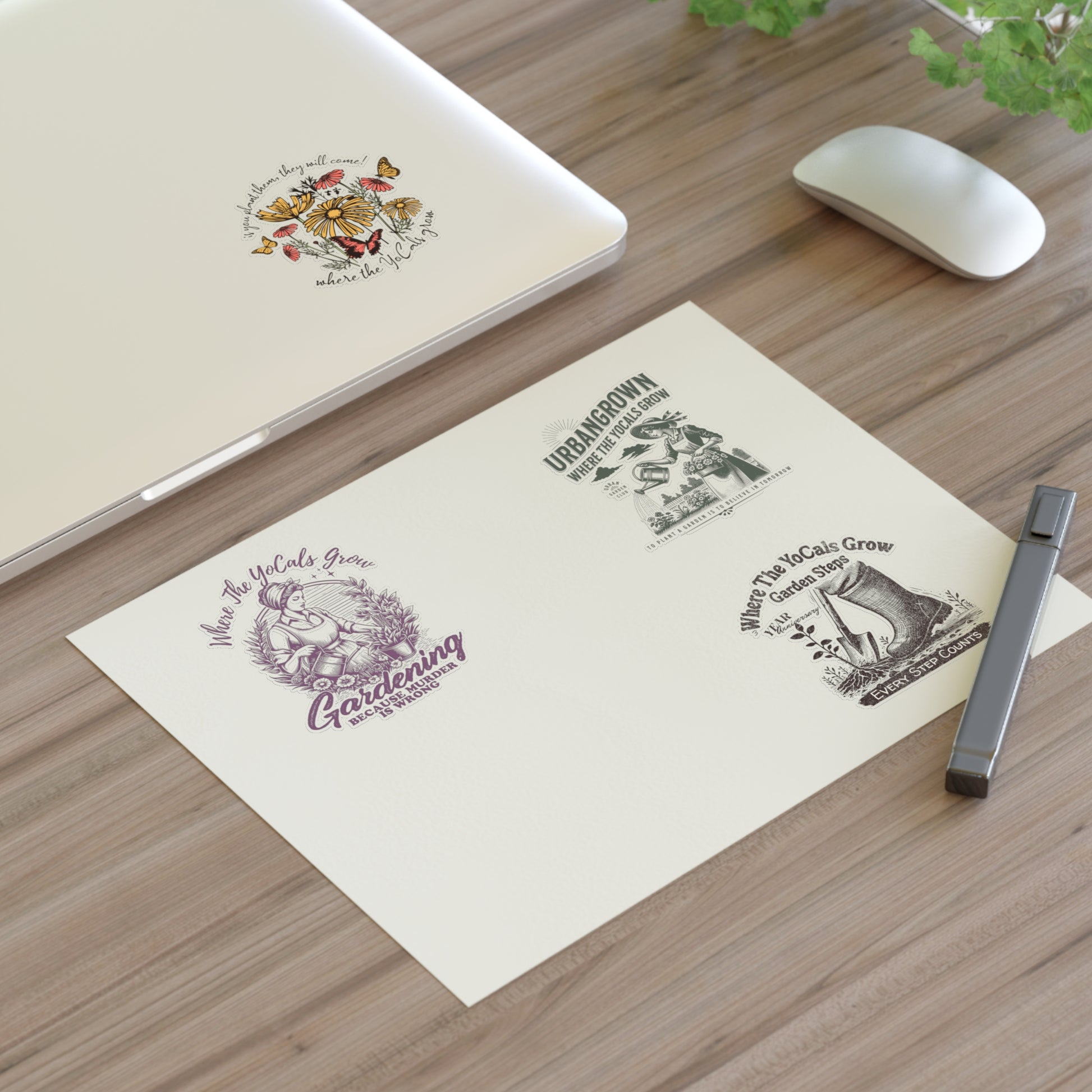 Decal Sticker Sheets - Where the YoCals Grow YouTube Channel Supporter Pack