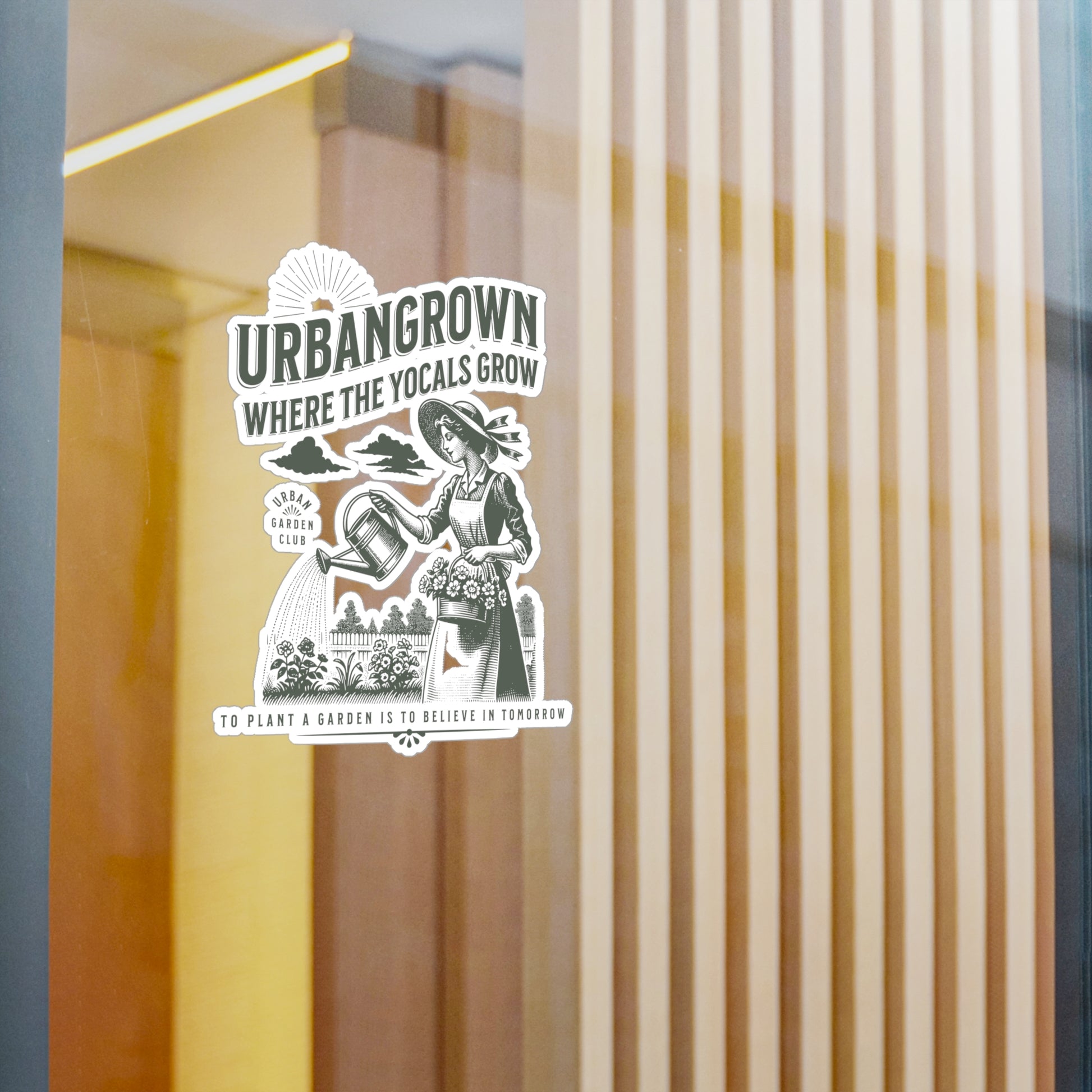 Vinyl Decal - Where The YoCals Grow - Urban Gardening and Farming