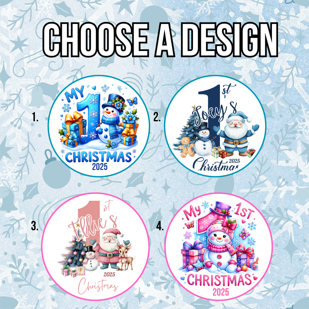 First Christmas Ornament, Holiday Decor, Baby's First Christmas Keepsake, Snowman Decoration, Seasonal Ornament
