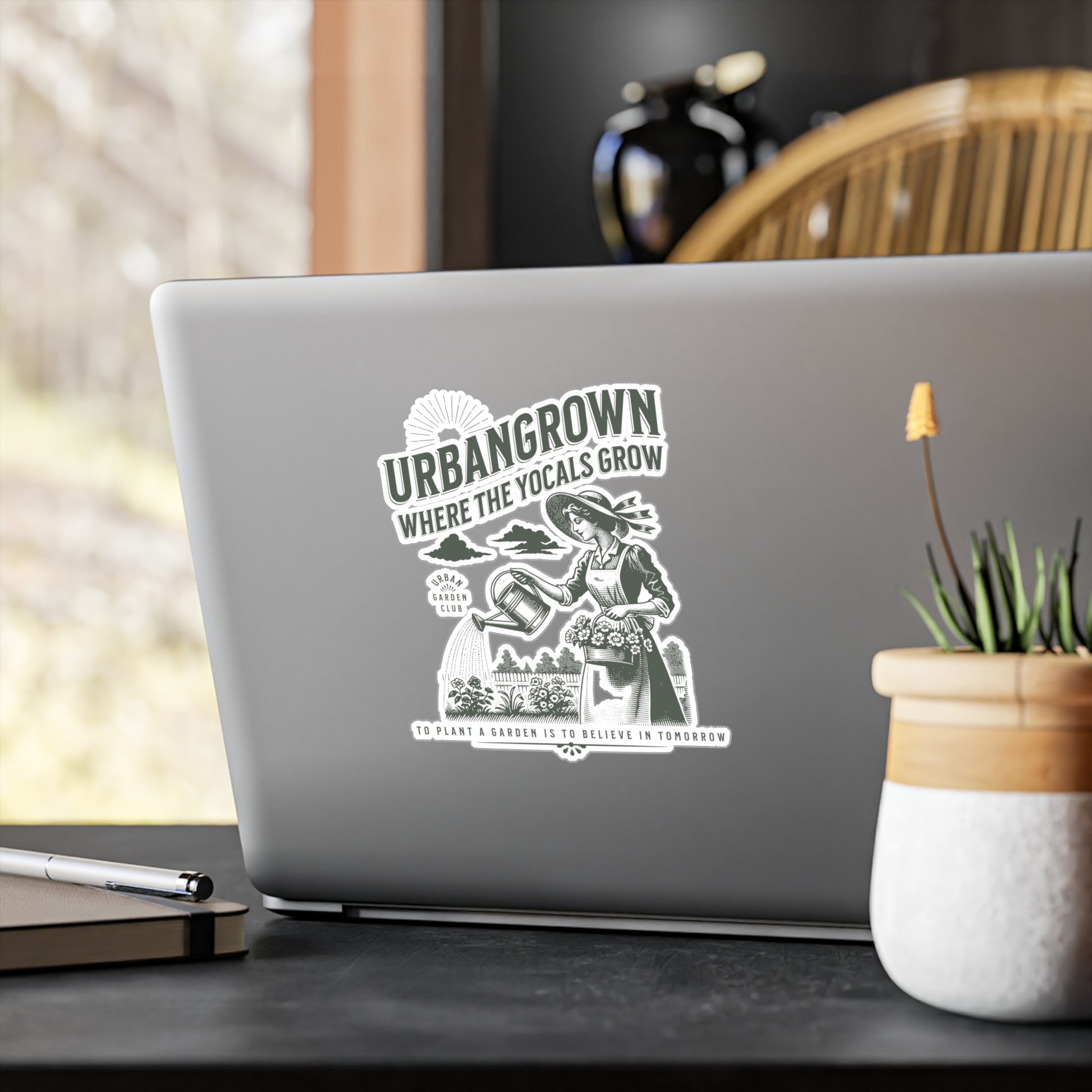 Vinyl Decal - Where The YoCals Grow - Urban Gardening and Farming