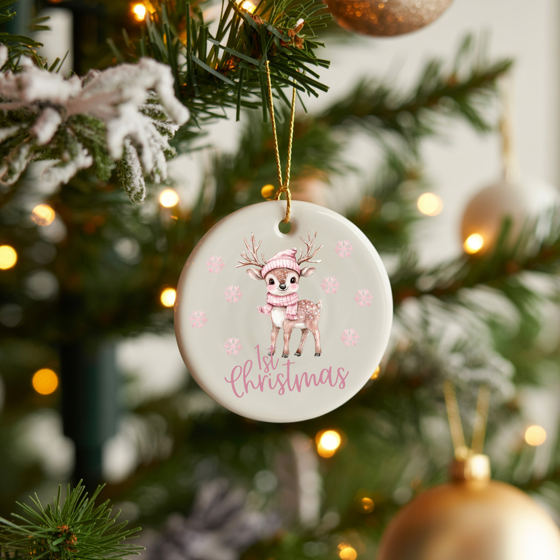 Personalized Christmas Ornament, 1st Christmas Keepsake, Holiday Decoration, New Baby Gift, Tree Ornament 2025