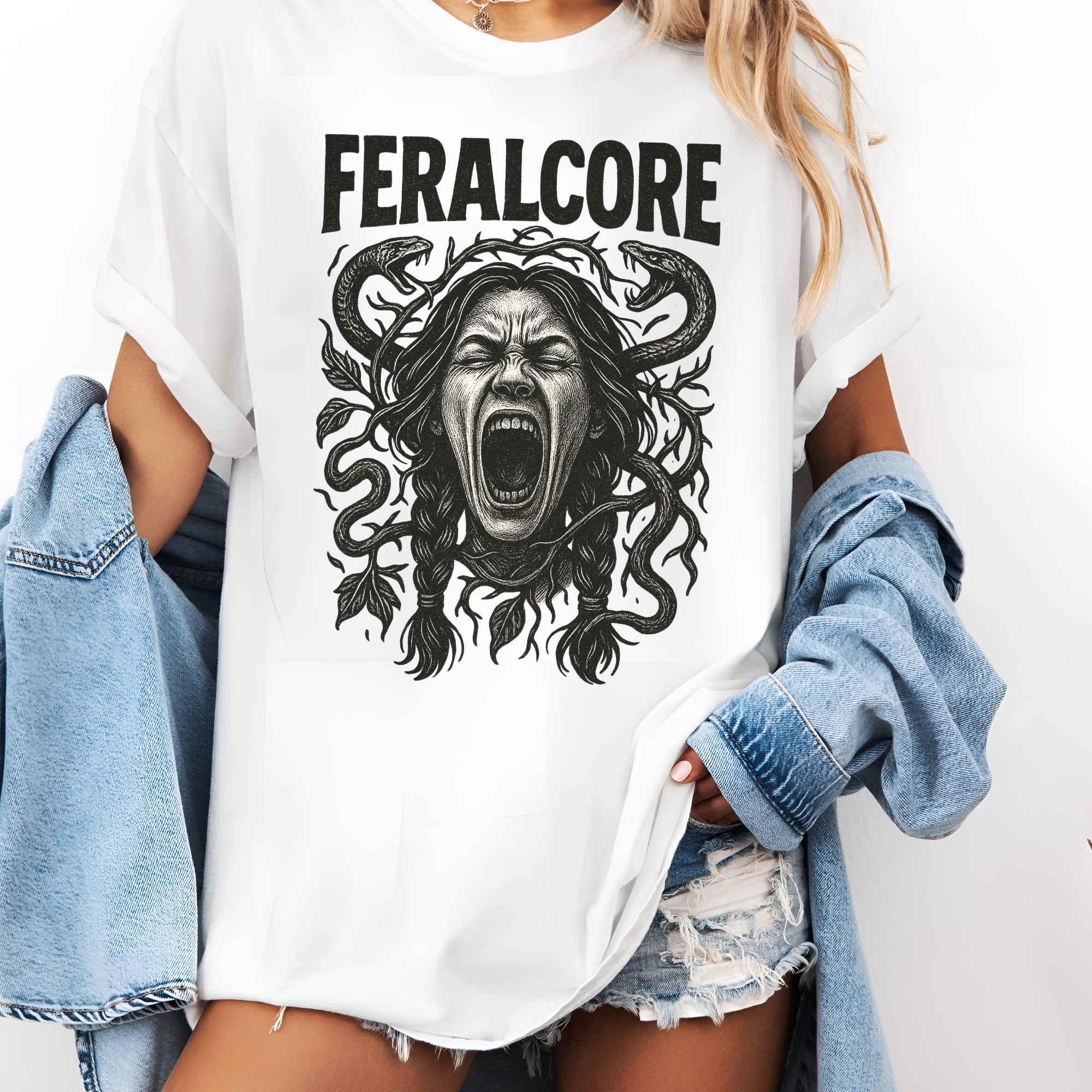 Feralcore Medusa Tee