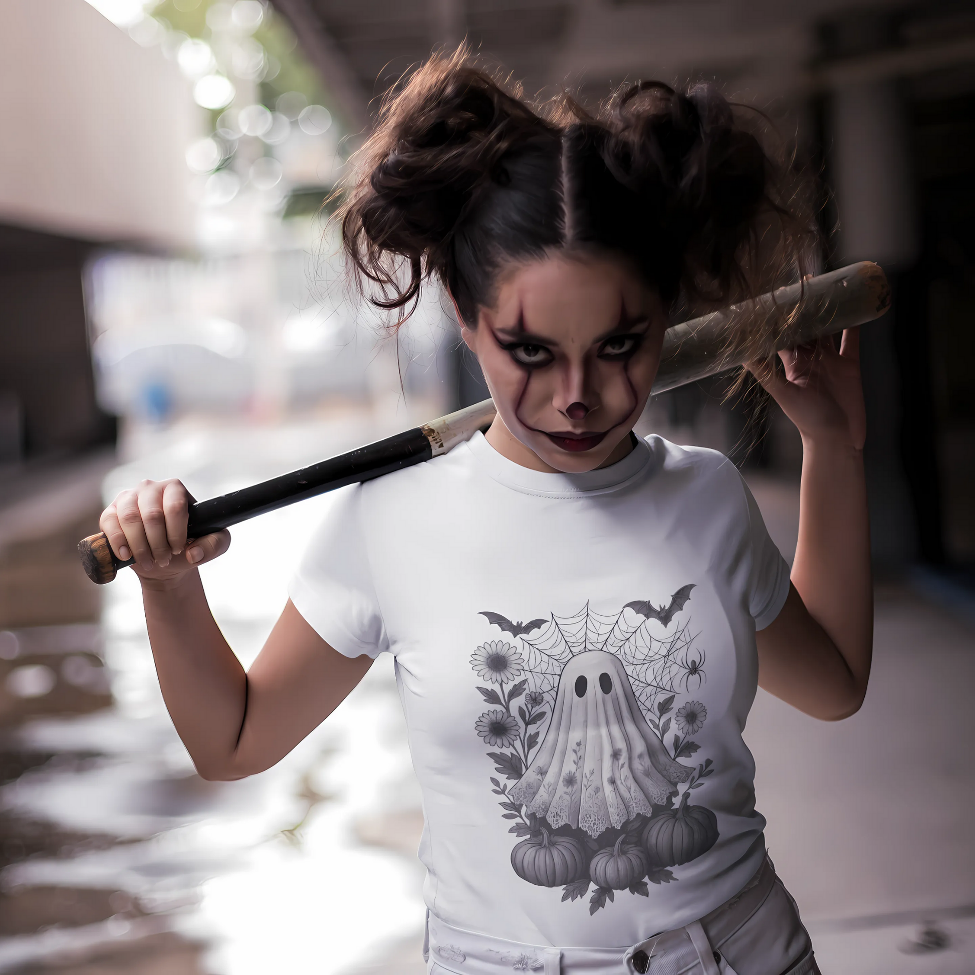 Boo in Boojee Lace Ghost Shirt – Cute Vintage Gothic Halloween Comfort Colors Tee