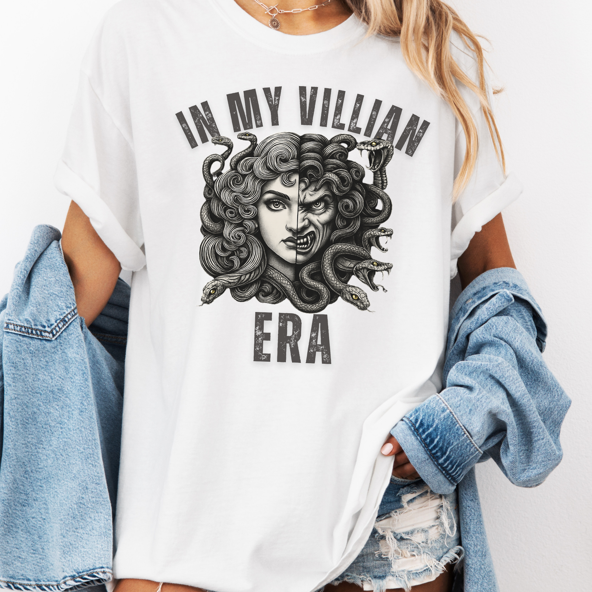 In My Villain Era Medusa Shirt – Greek Mythology Feminist Snake Hair Tee