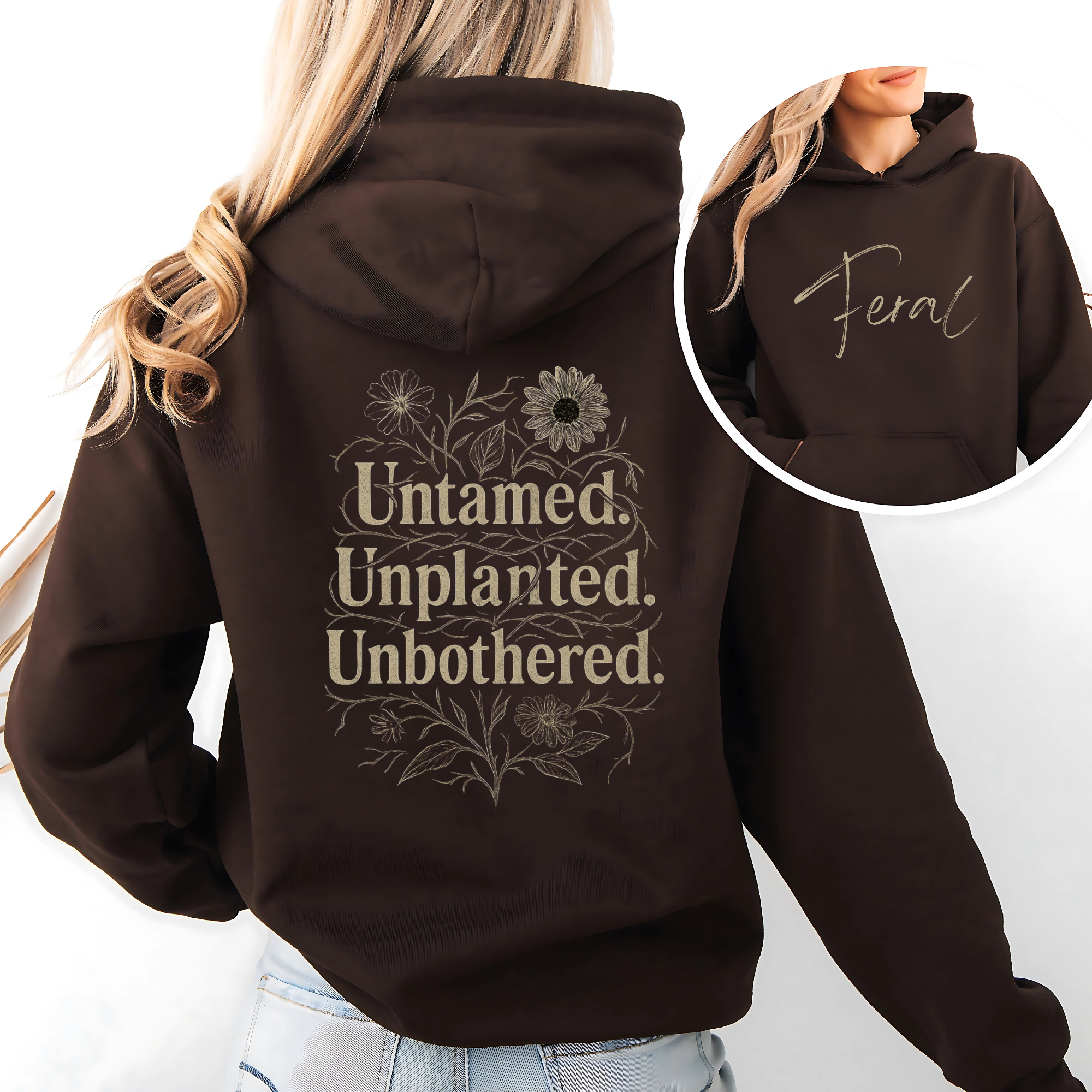 Feral Floral Hoodie