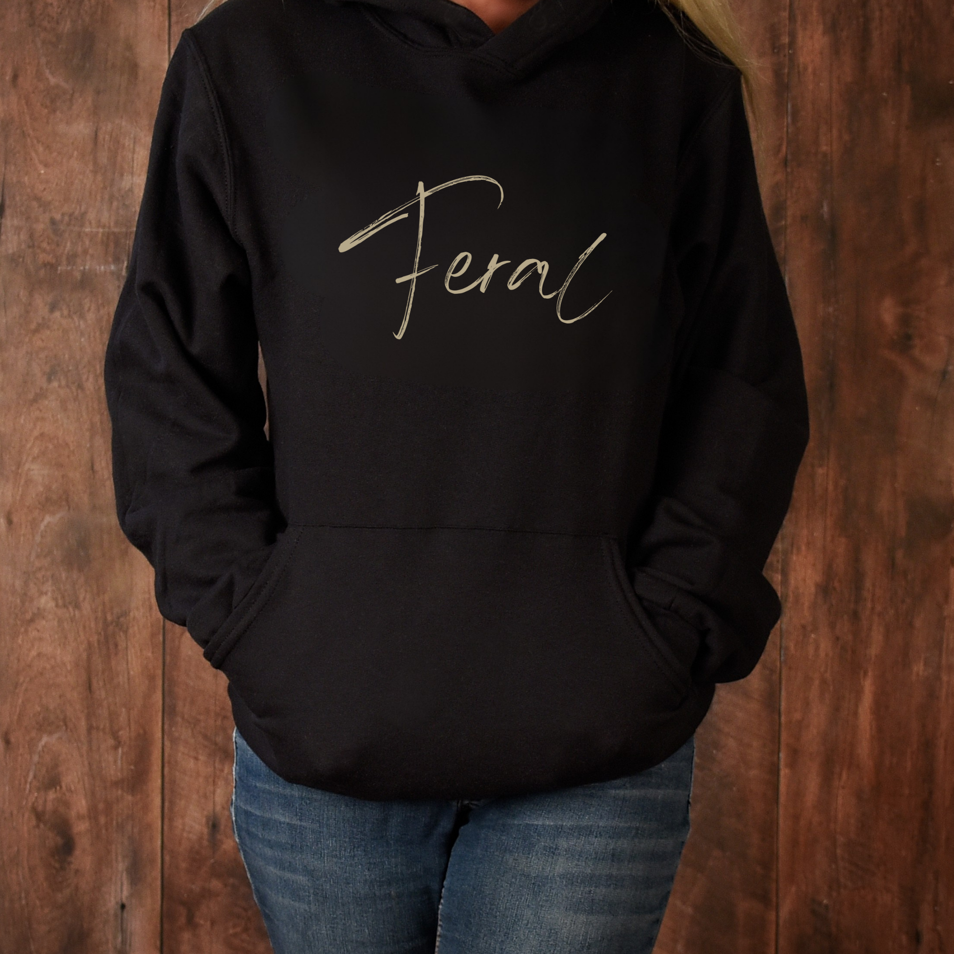 Feral Hoodie, Feral Sweatshirt, Feral Girl, Feral Woman, Feral Wife, Feral Mama, Feral Girlfriend, Cottagecore Floral Hoodie, Gildan 18500