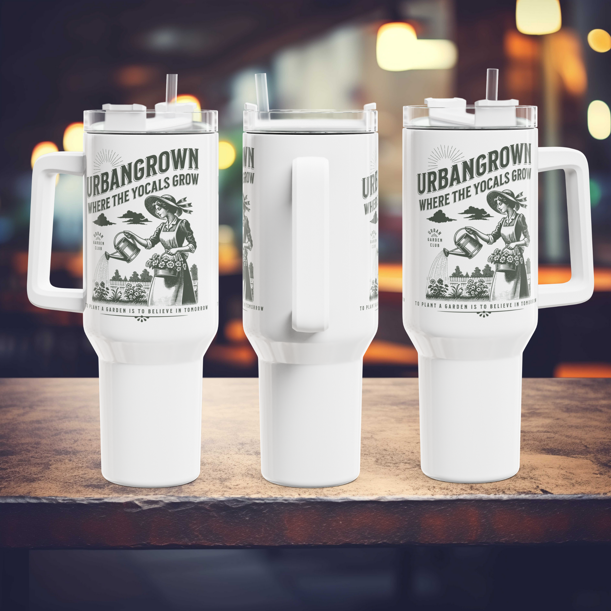 Where The YoCals Grow, UrbanGrower 40 oz Tumbler
