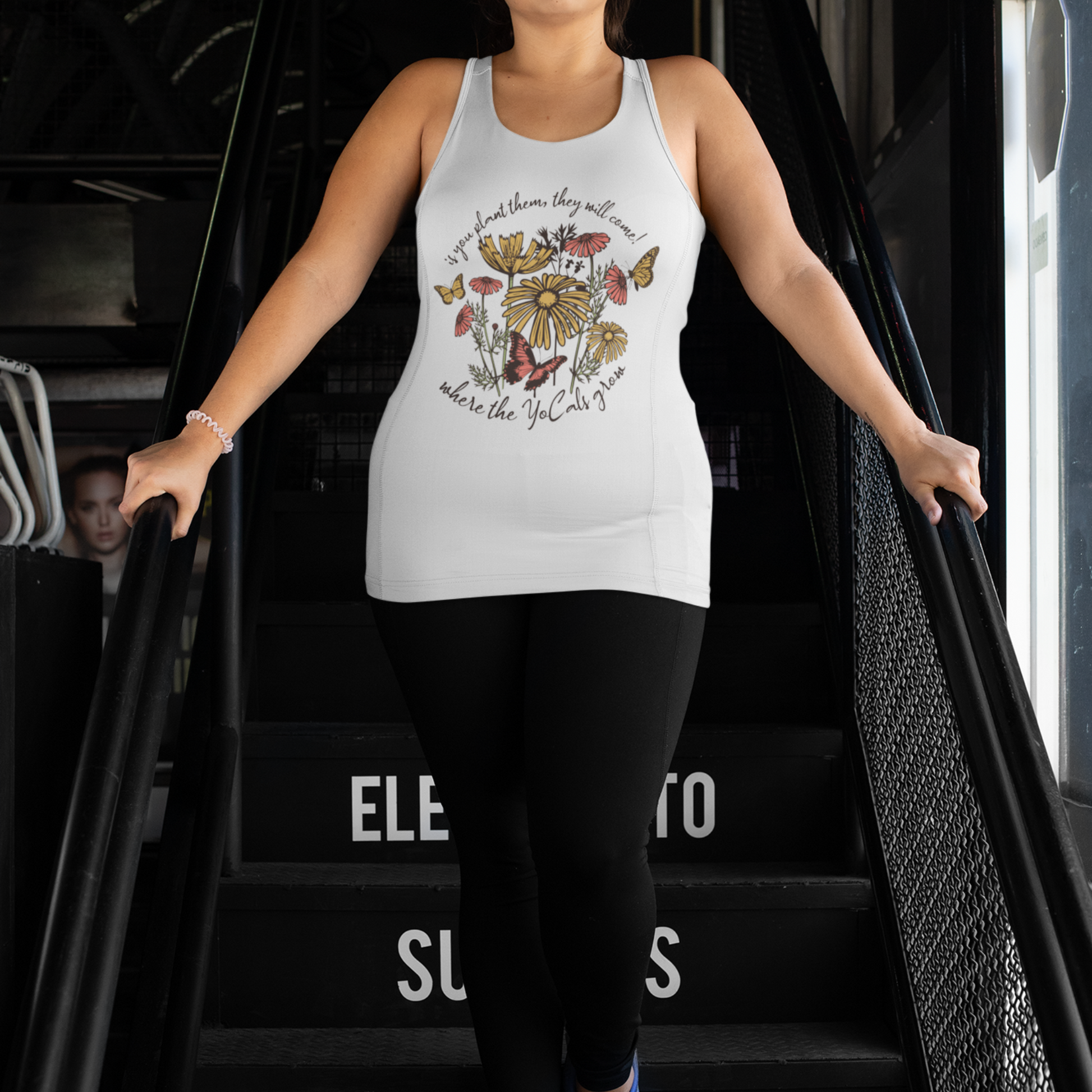 Boho Garden Tank Top - If You Plant Them, They Will Come Design