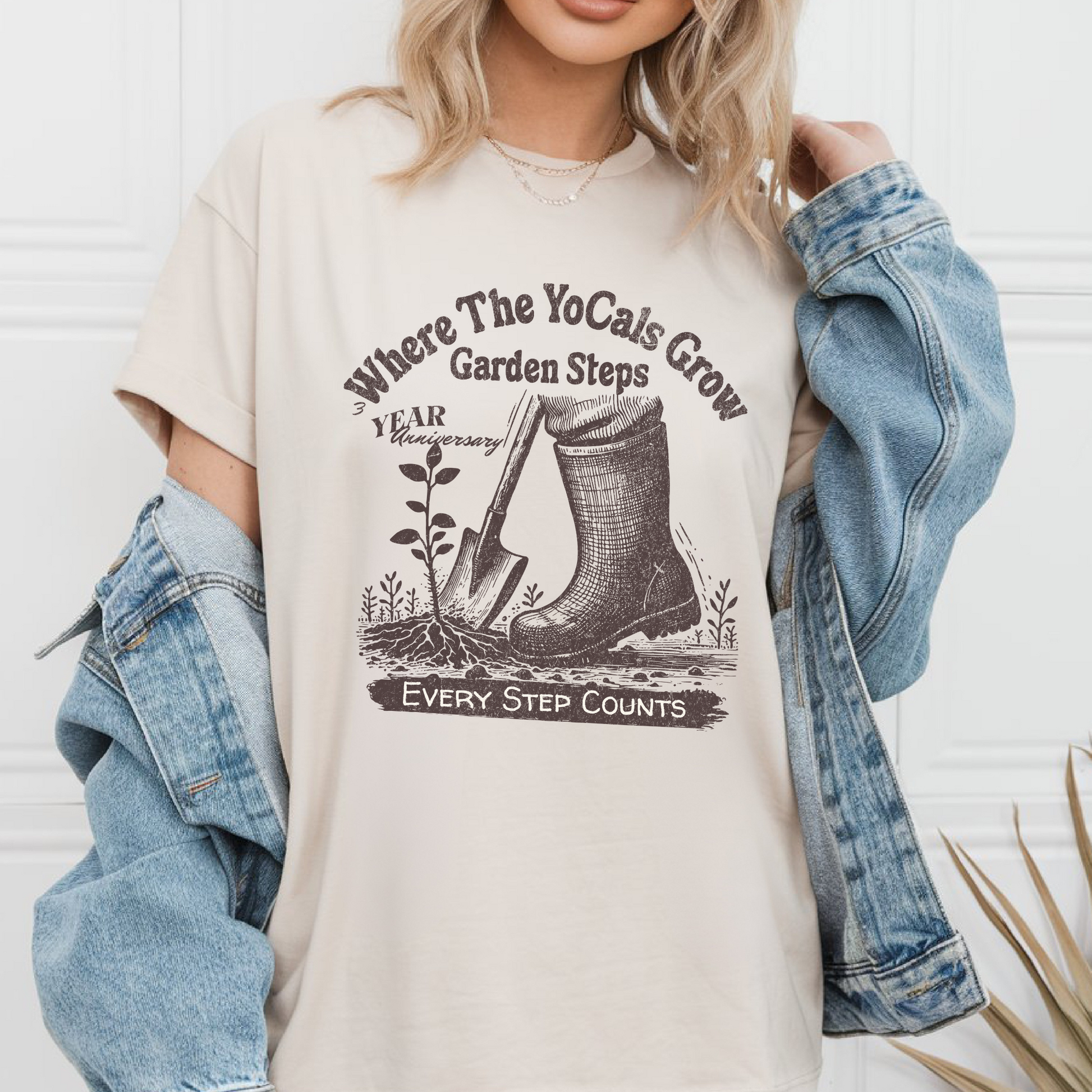 Where the YoCals Grow - Garden Steps, Every Step Counts T-shirt
