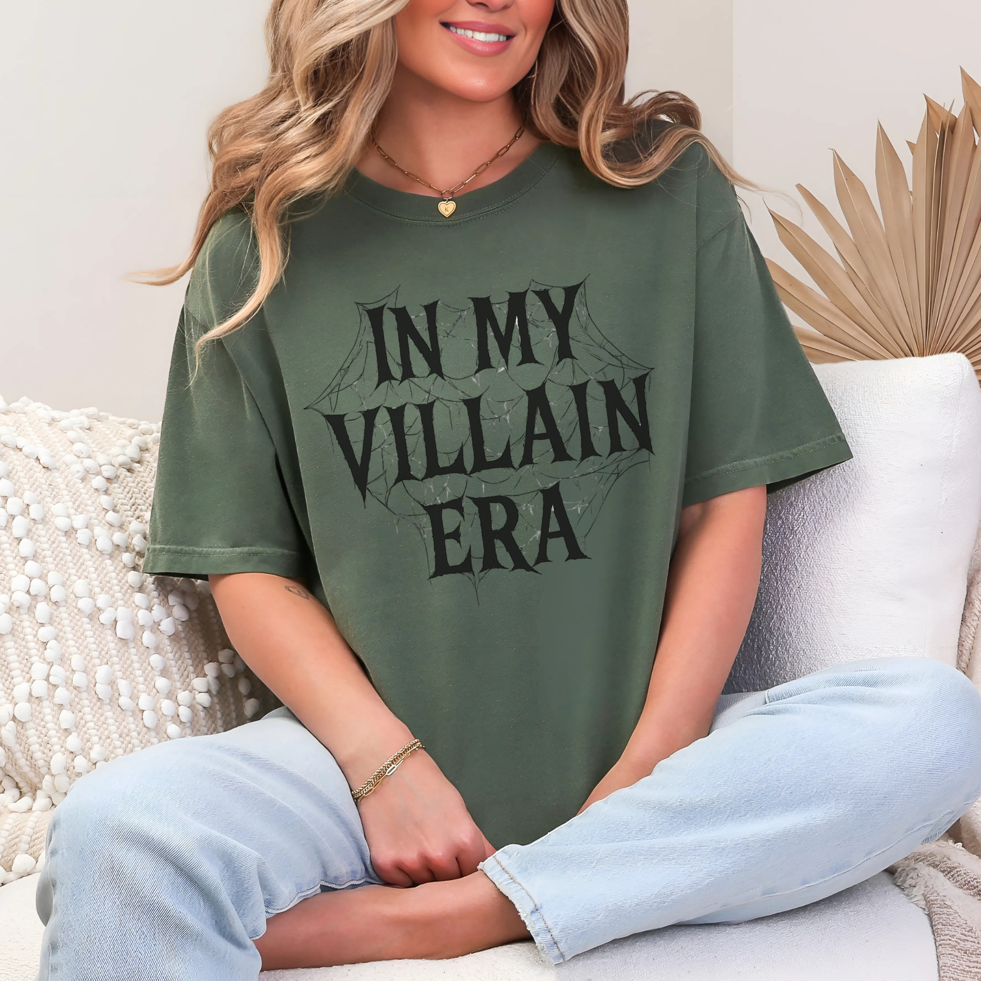 In My Villain Era Shirt, Feralcore Gothic Halloween Tee, Spider Web Aesthetic Shirt, Dark Feminine Graphic Tee, Trendy Fashion