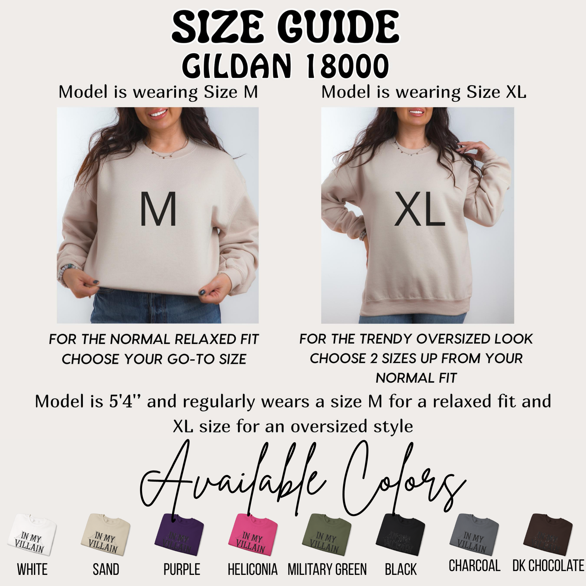 Villain Era Sweatshirt | Cozy Graphic Crewneck | Perfect for Fall, Halloween, Gift for Her, Self-Care Days, Trendy Casual Wear