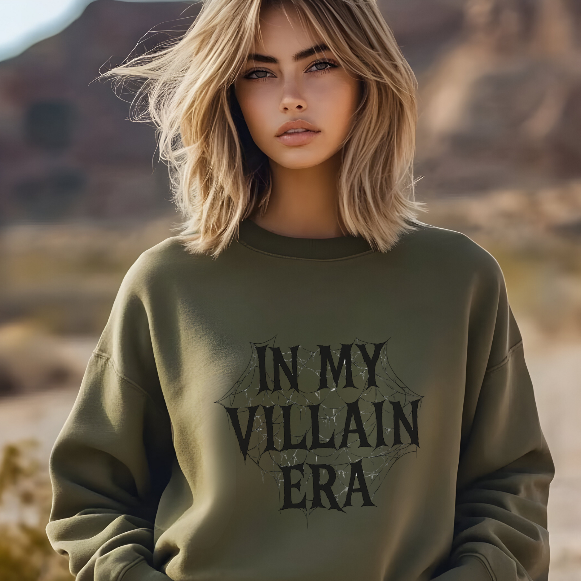 Villain Era Sweatshirt | Cozy Graphic Crewneck | Perfect for Fall, Halloween, Gift for Her, Self-Care Days, Trendy Casual Wear