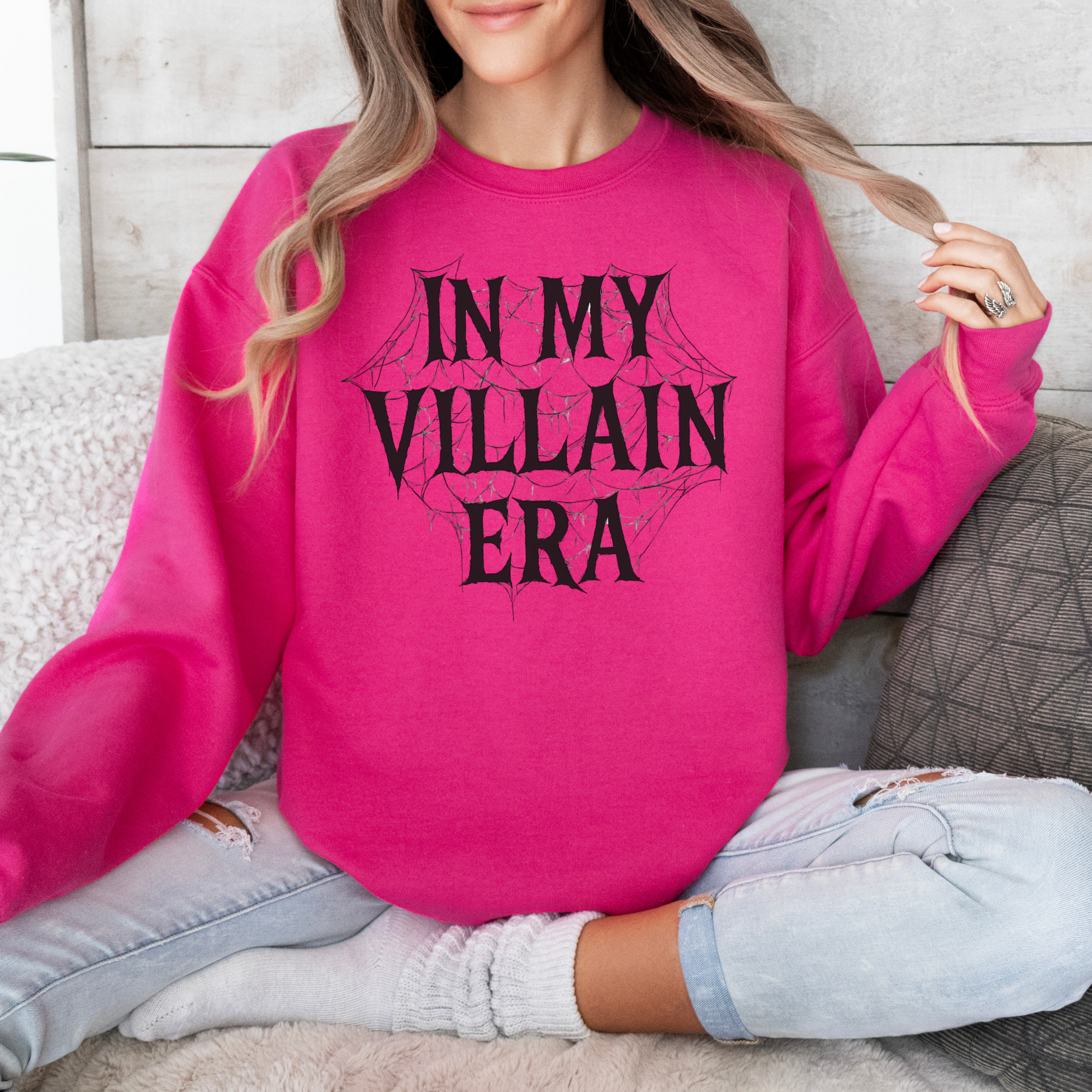 Villain Era Sweatshirt | Cozy Graphic Crewneck | Perfect for Fall, Halloween, Gift for Her, Self-Care Days, Trendy Casual Wear