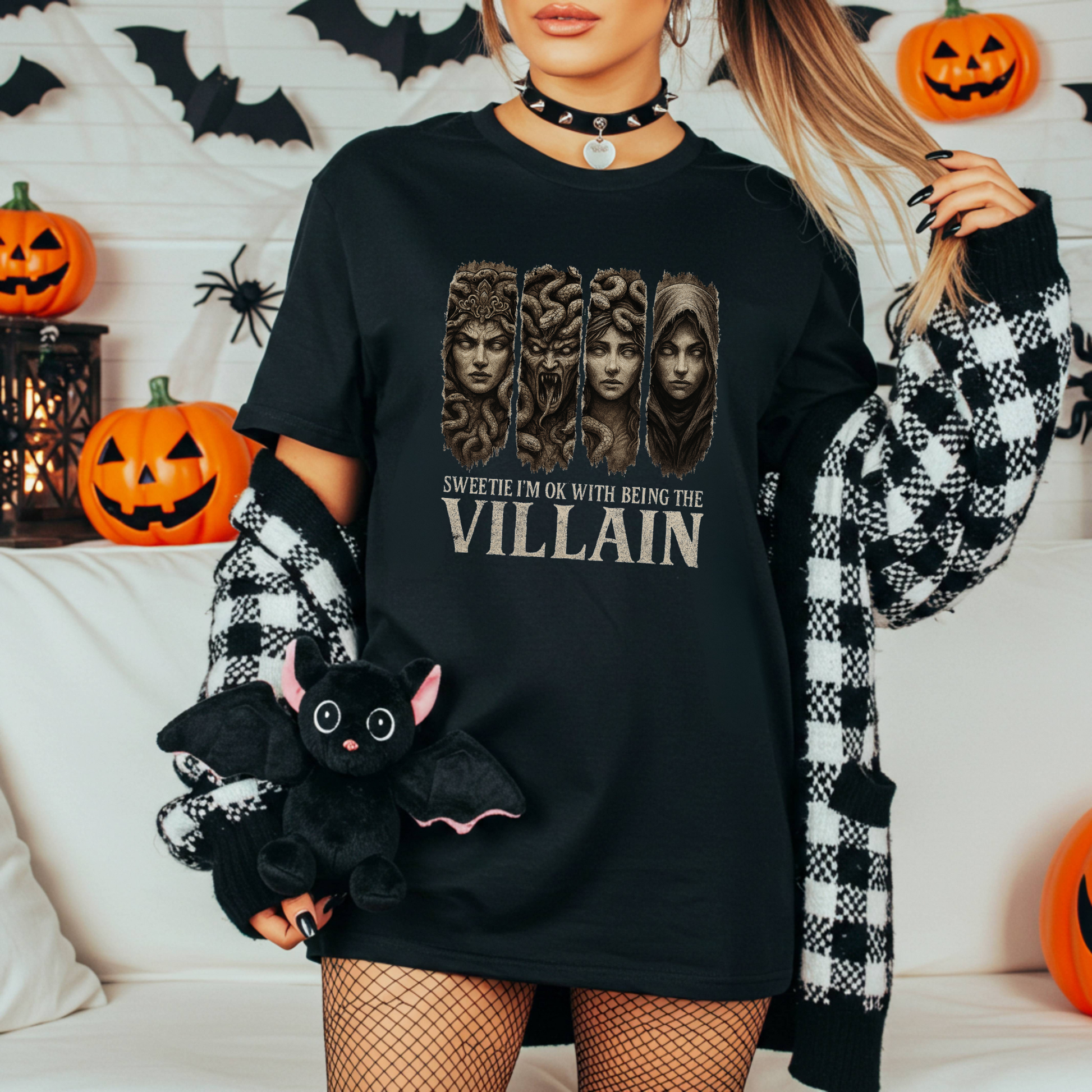 Medusa Comfort Colors Shirt, Girls Will Be Girls Tee, Womens Villain Era TShirt, Feminist Greek Myth Graphic, Empowerment Apparel