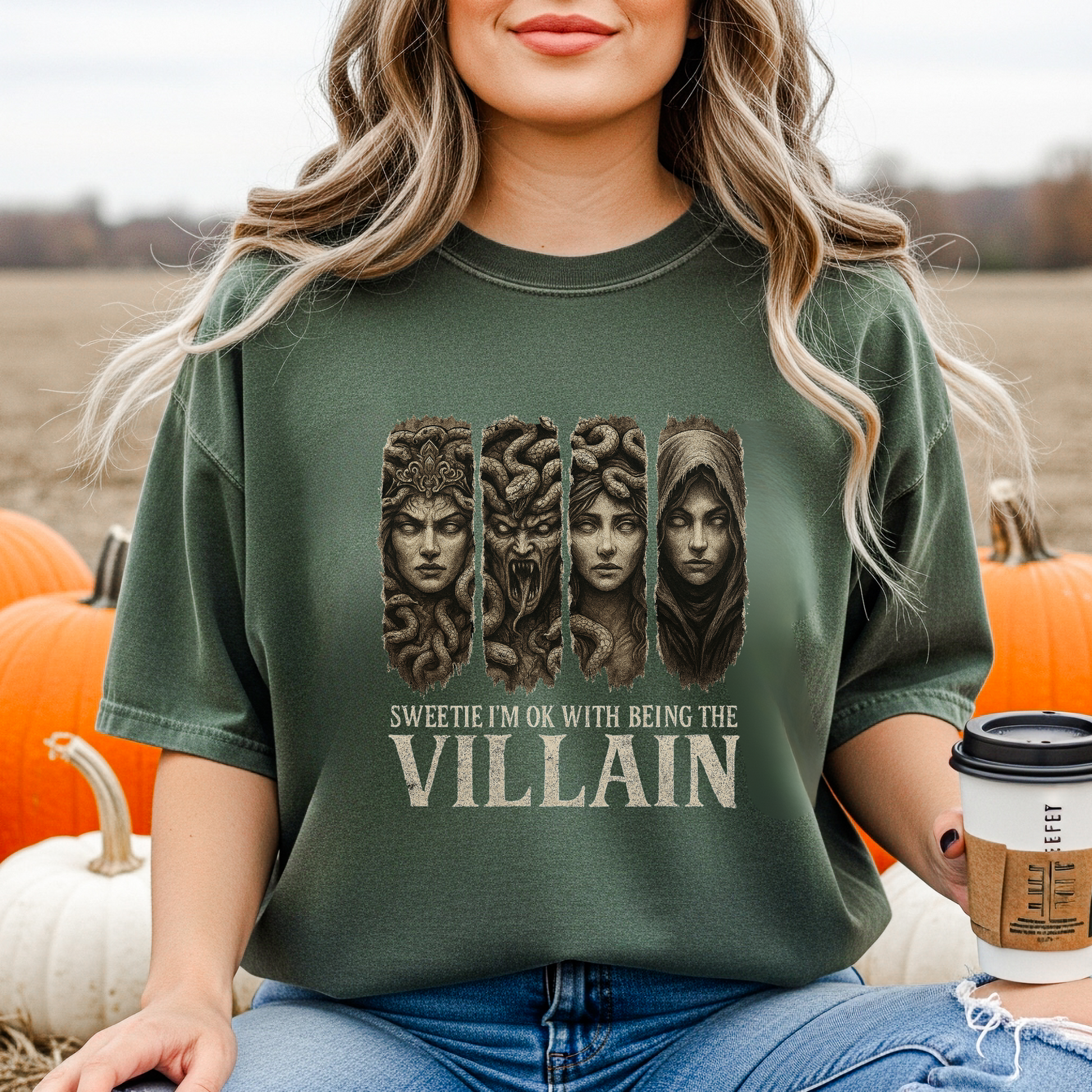Medusa Comfort Colors Shirt, Girls Will Be Girls Tee, Womens Villain Era TShirt, Feminist Greek Myth Graphic, Empowerment Apparel