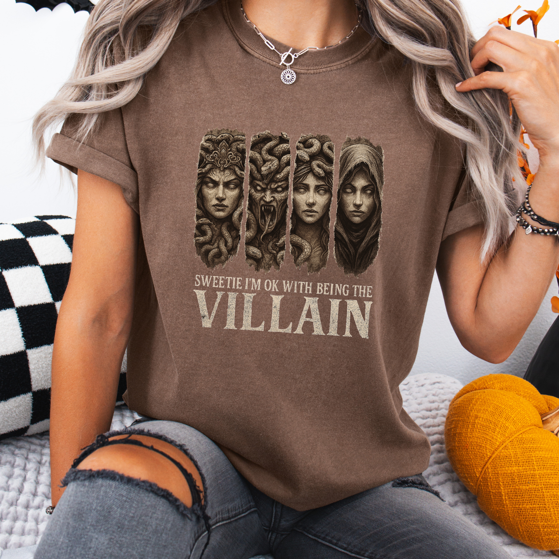 Medusa Comfort Colors Shirt, Girls Will Be Girls Tee, Womens Villain Era TShirt, Feminist Greek Myth Graphic, Empowerment Apparel
