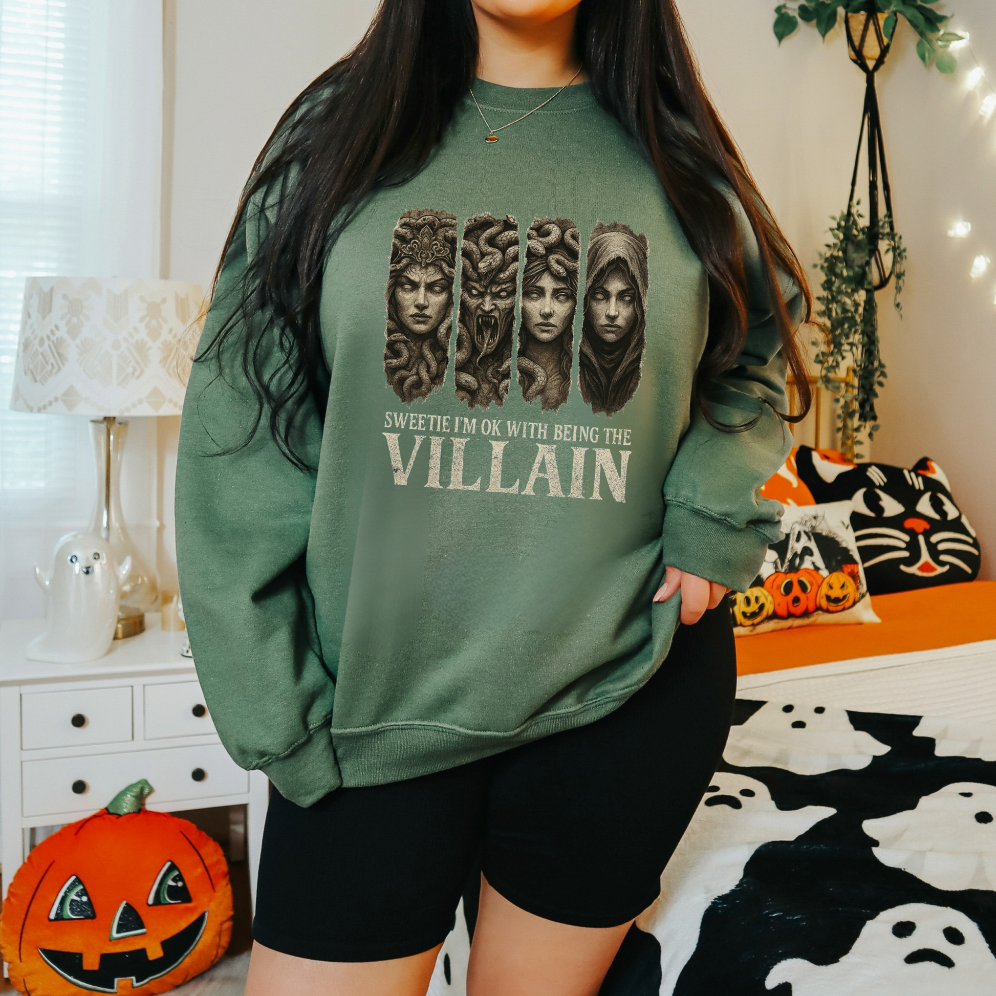 Medusa Villain Era Sweatshirt, Girls Will Be Girls Pullover, Womens Rights Crewneck, Greek Myth Feminist Sweater