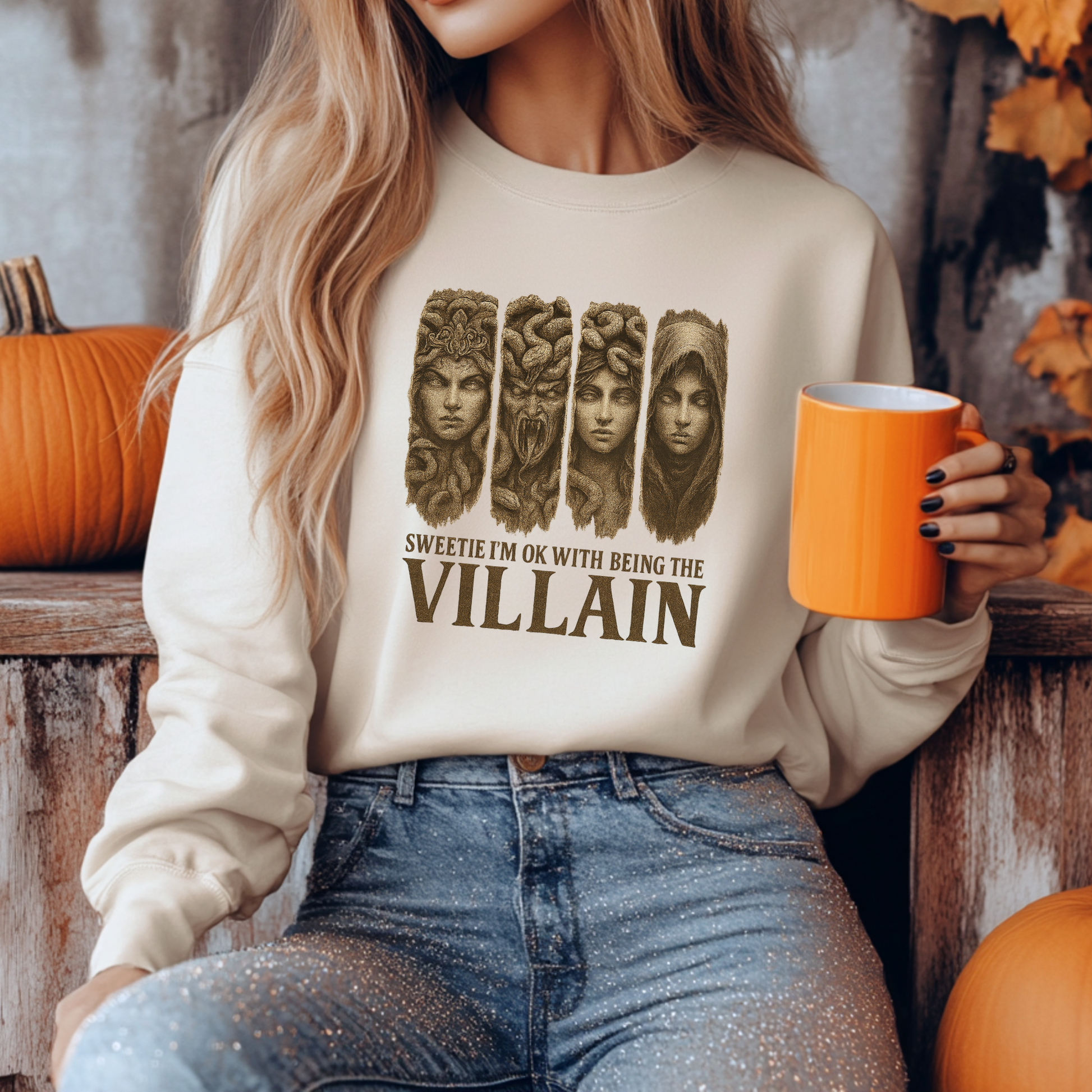 Medusa Villain Era Sweatshirt, Girls Will Be Girls Pullover, Womens Rights Crewneck, Greek Myth Feminist Sweater