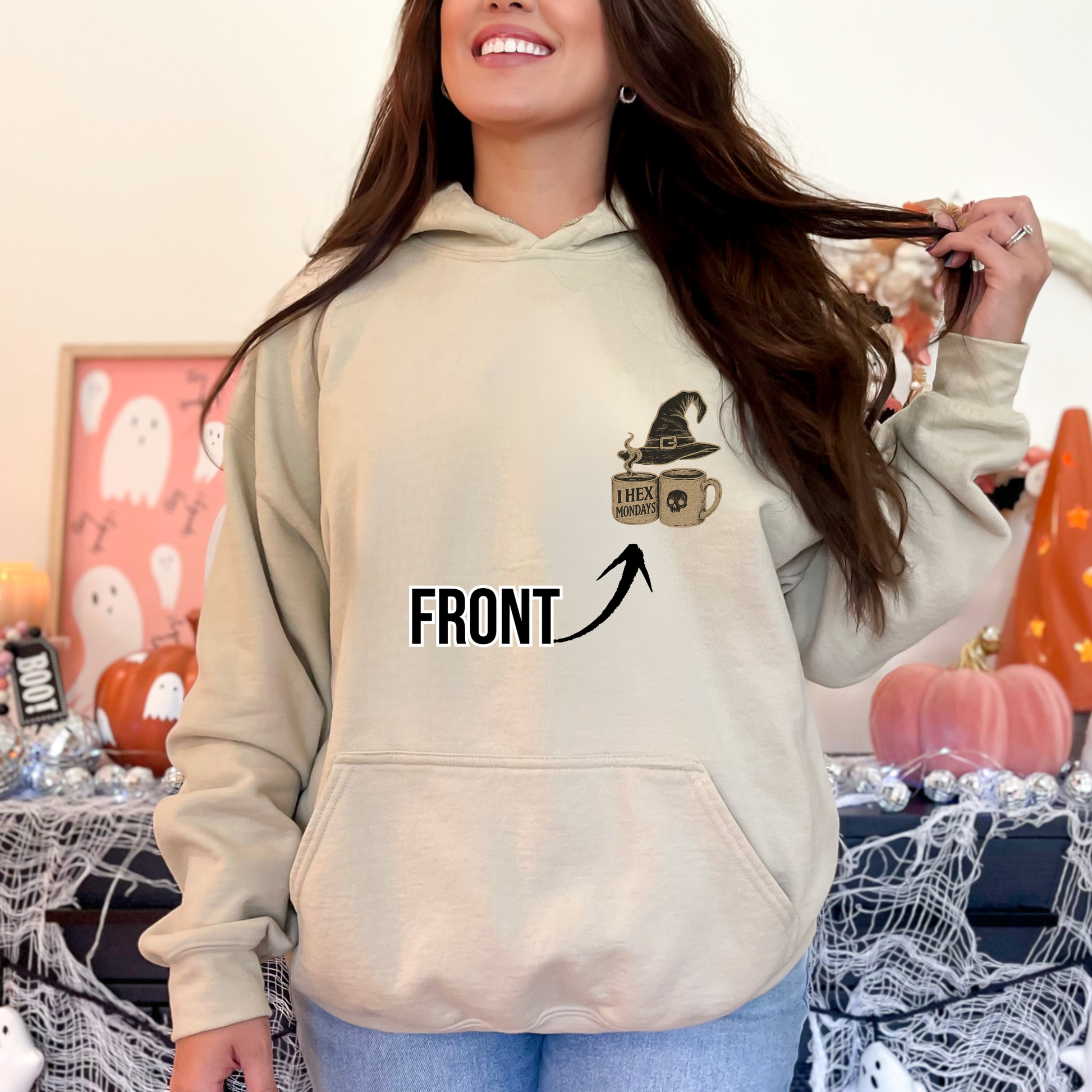 Feral Hoodie, Funny Witchcore Hoodie for Spooky Season | Sarcastic Halloween Sweatshirt with Dark Humor