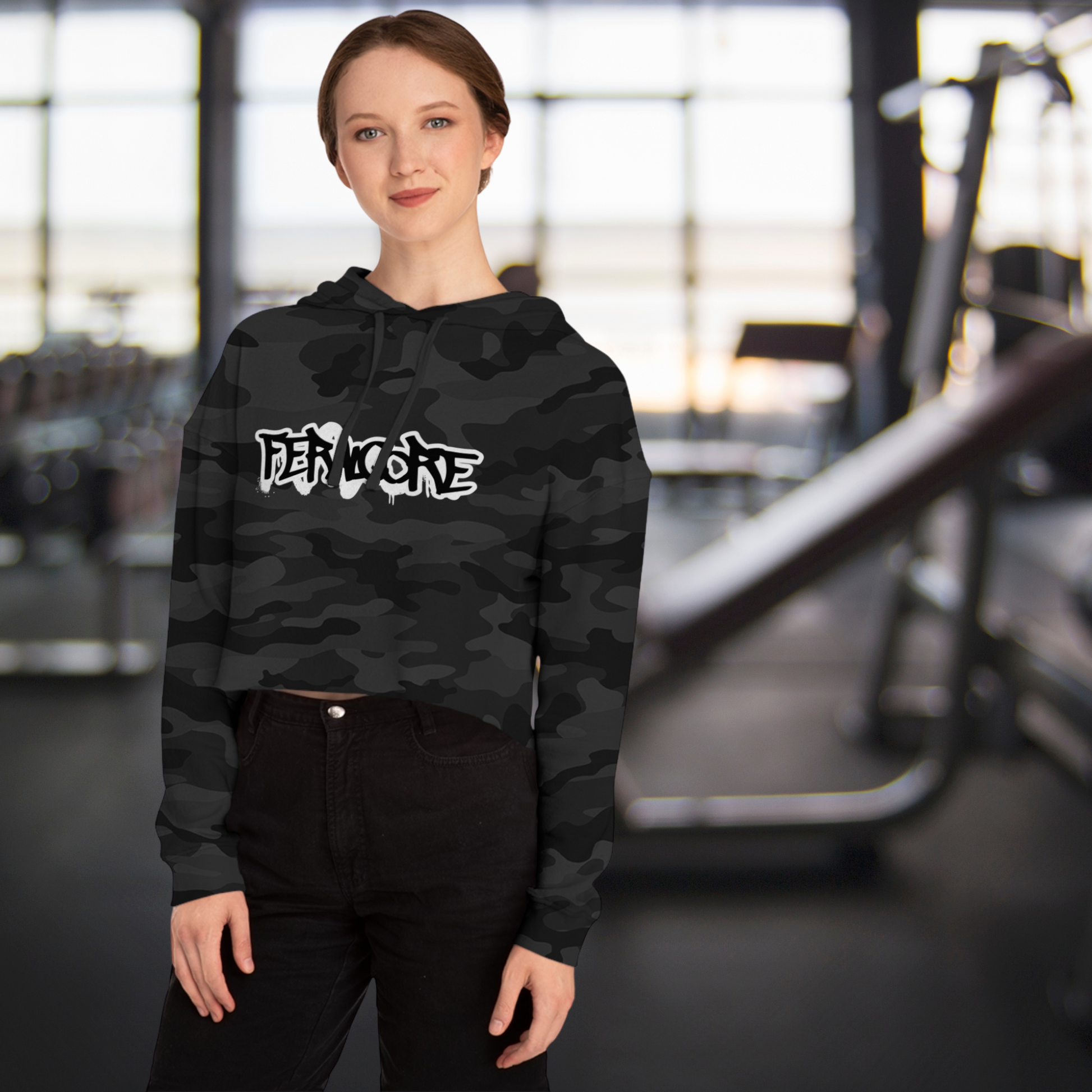 Feralcore Cropped Hoodie – Wild. Unbothered. Unapologetic.