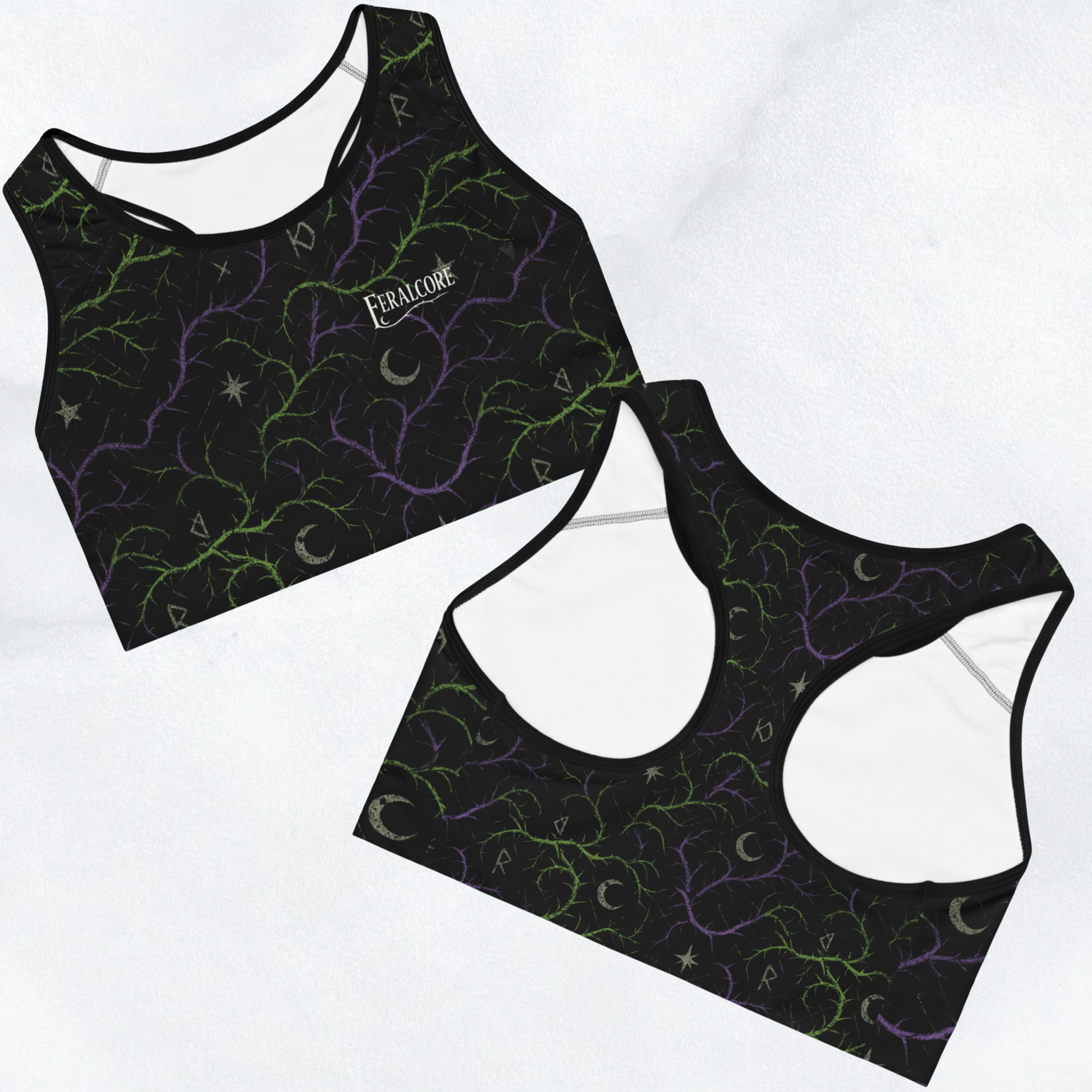 Feralcore Limited Edition Thornveil Sports Bra – Wild. Rare. Untamed