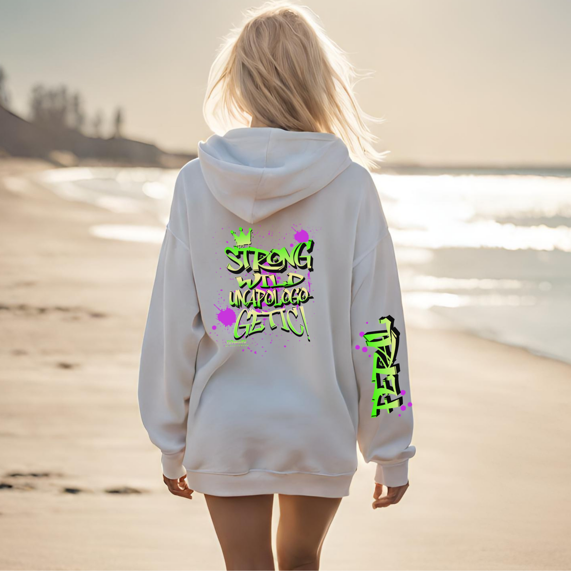 Feralcore “Strong. Wild. Unapologetic.” Hoodie – Power in Every Thread