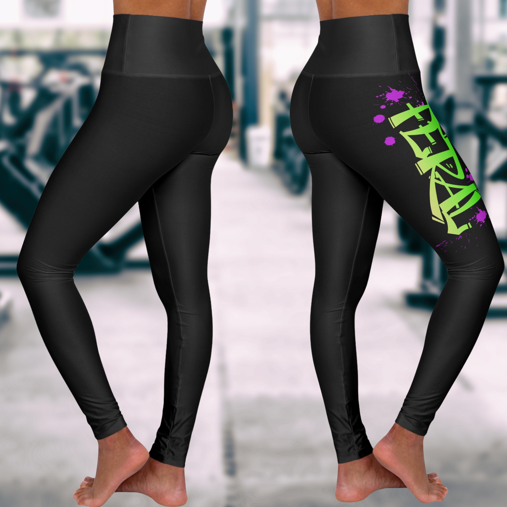 Feralcore High-Waisted Leggings – Unleash Your Wild Strength