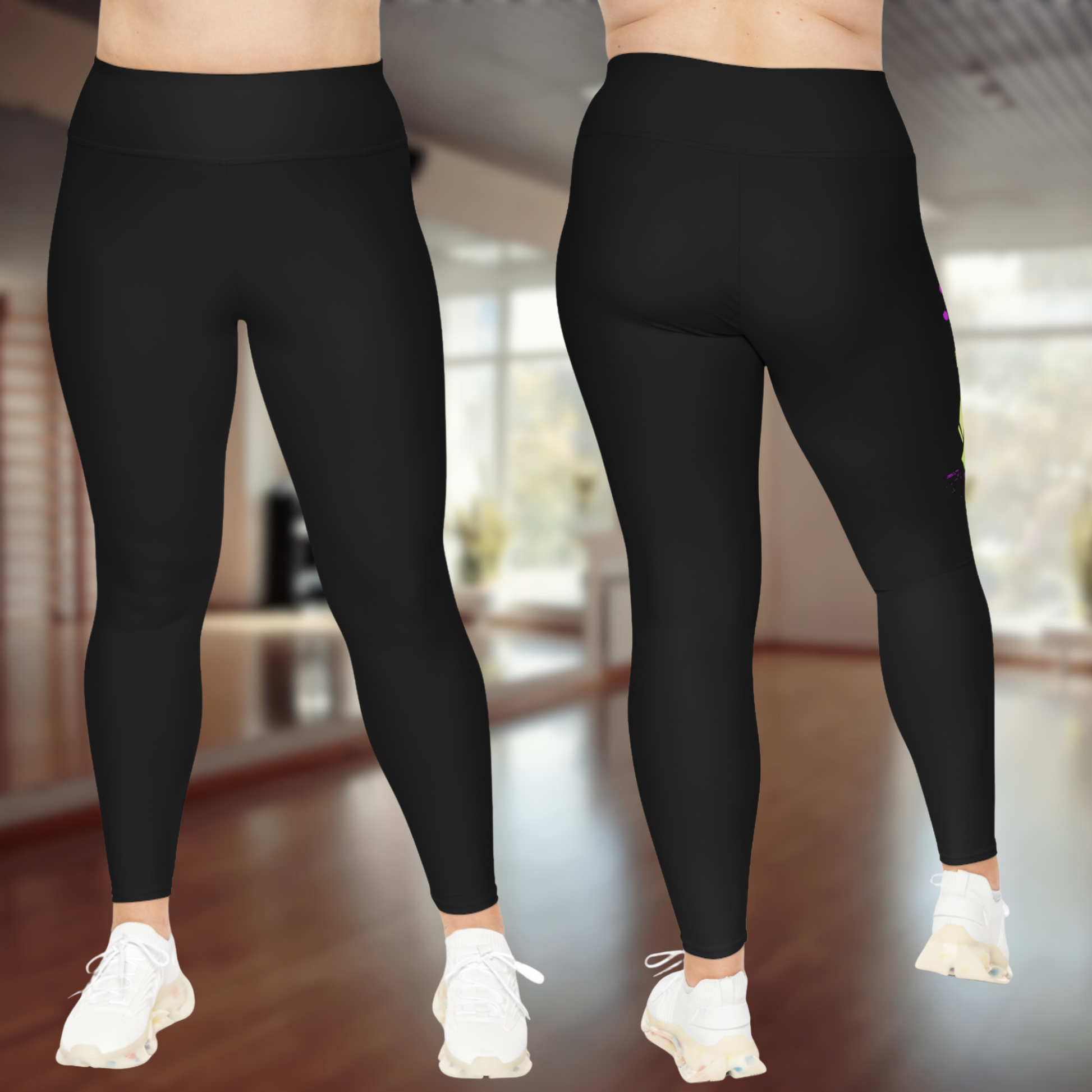 Feralcore Plus Size High-Waisted Leggings – Strong. Wild. Unapologetic.