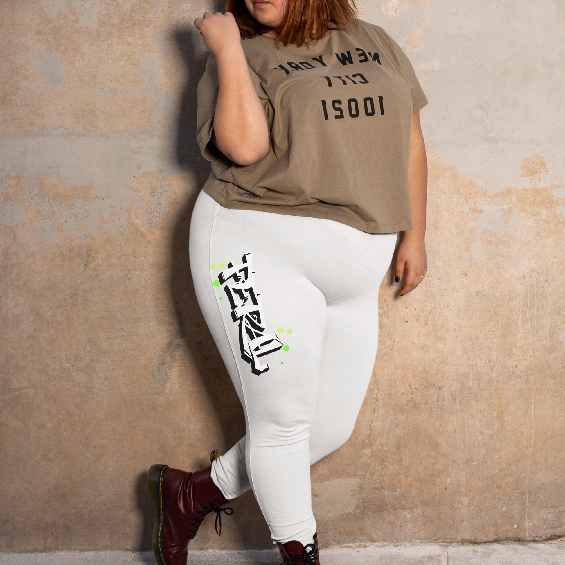 Feralcore Plus Size High-Waisted Leggings – Strong. Wild. Unapologetic.