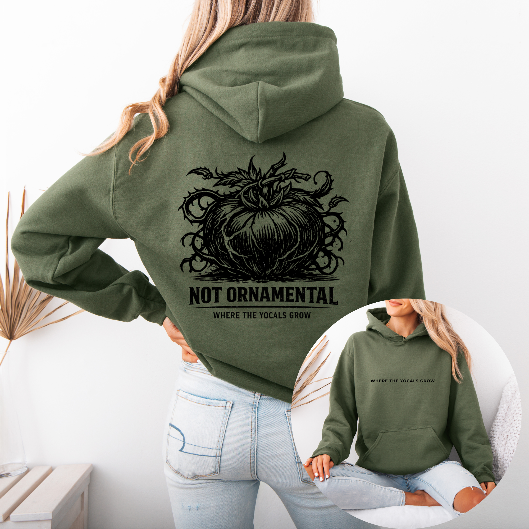 Not Ornamental™ Feral Tomato Hoodie | Bold Garden Hoodie for Growers Who Mean It