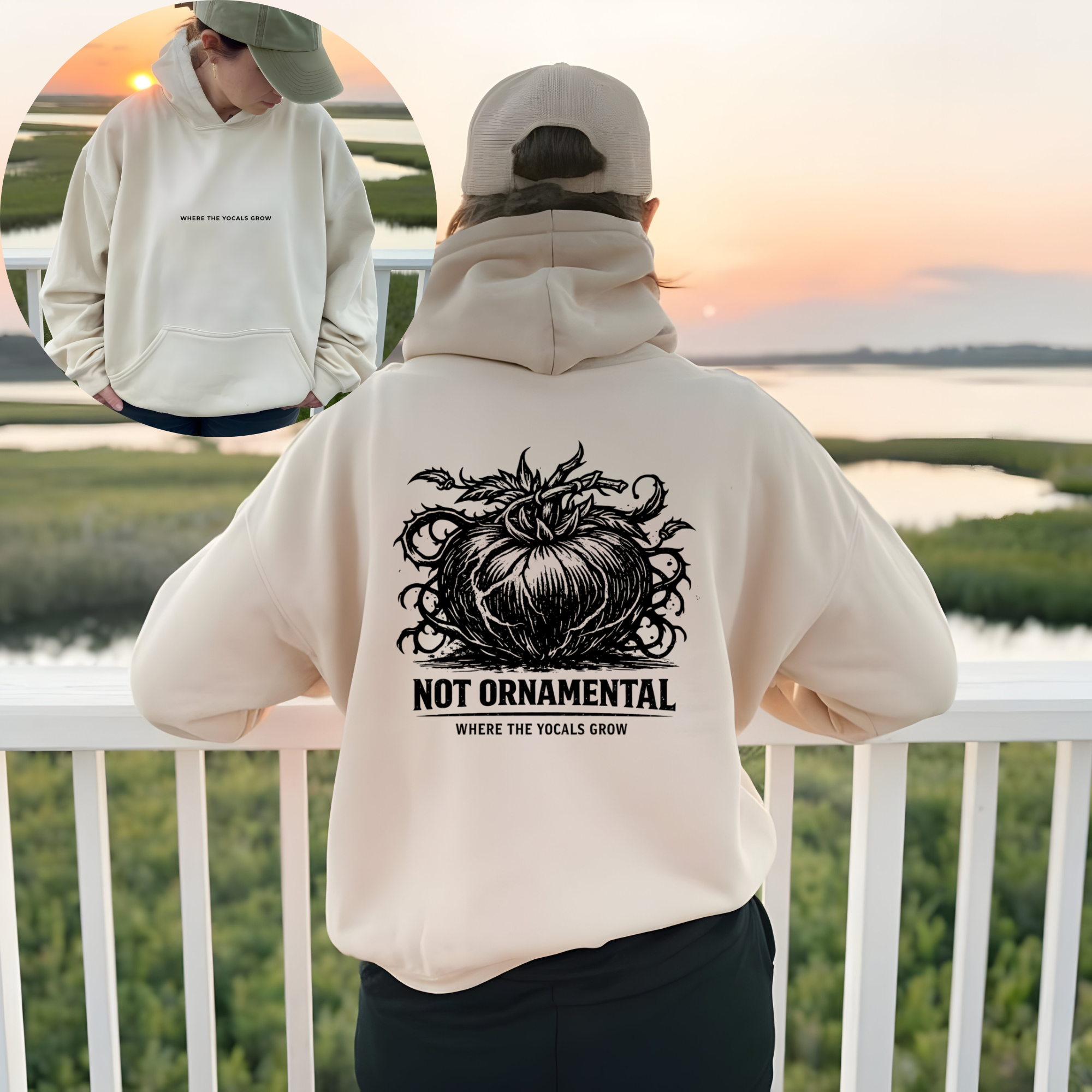 Not Ornamental™ Feral Tomato Hoodie | Bold Garden Hoodie for Growers Who Mean It