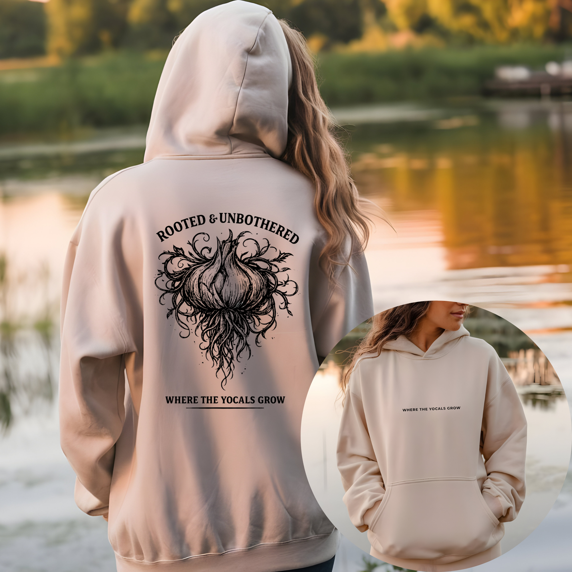 Rooted & Unbothered Hoodie – Where the YoCals Grow | Urban Gardening Apparel