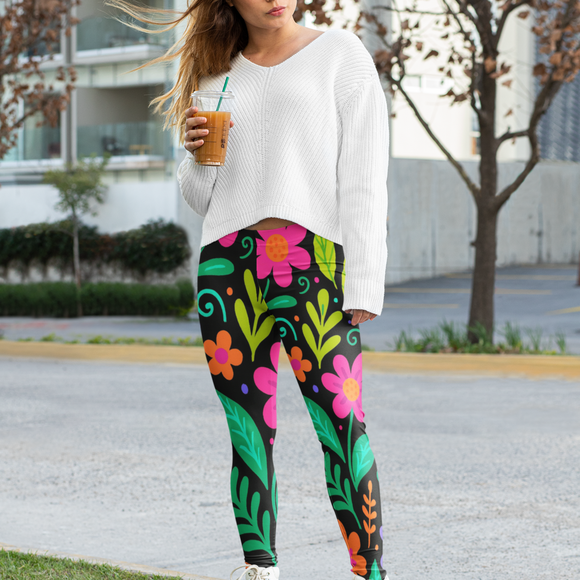 Wild Bloom Racerback Tank Top Lightweight Floral Activewear | Feralcore