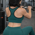 Rising Plume Compression Sports Bra | Supportive Feather Print Workout Bra | Matching Activewear Set