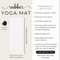 Olive Non-Slip Yoga Mat – Rubber Exercise & Workout Mat with Strap | Feralcore Medusa Collection