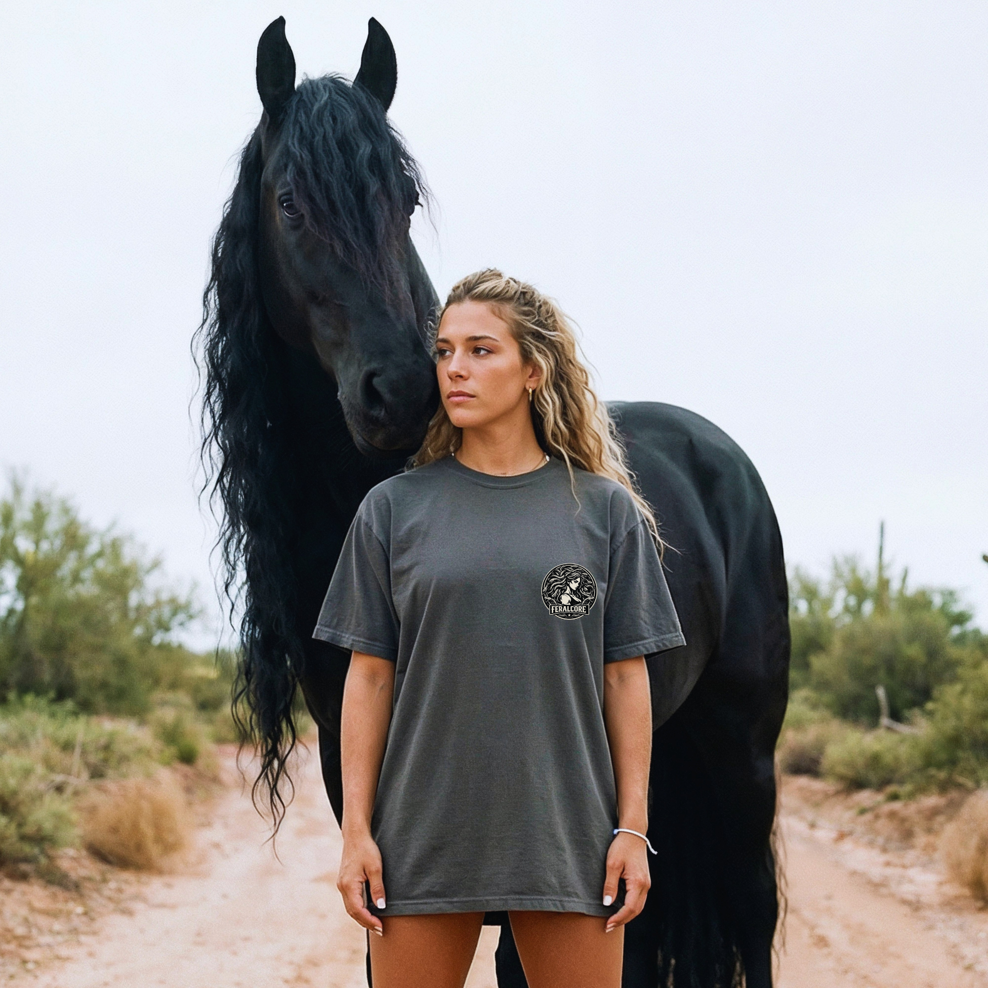 Feralcore Medusa Gym Shirt, I Am Feral To My Core Tee, Comfort Colors Oversized Shirt, Women Fitness Shirt, Strength Graphic Tee