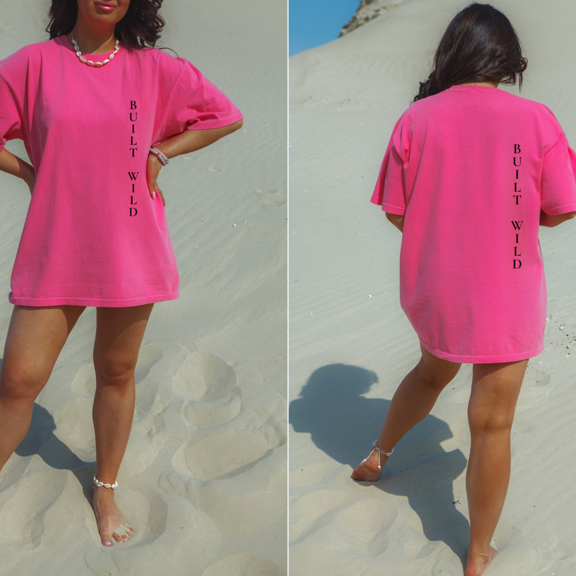 Built Wild Oversized Tee | Vintage Athletic Streetwear Shir