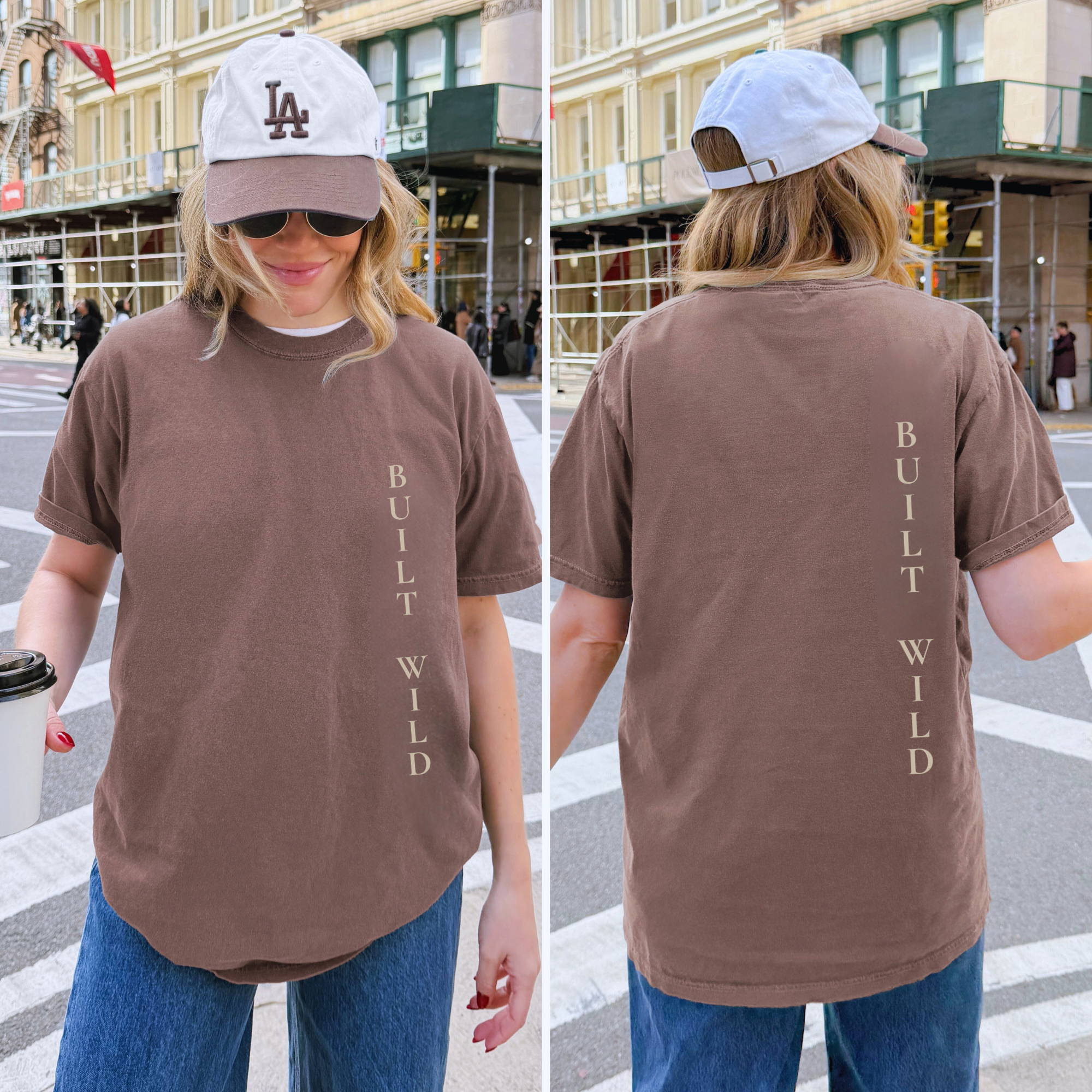 Built Wild Oversized Tee | Vintage Athletic Streetwear Shir