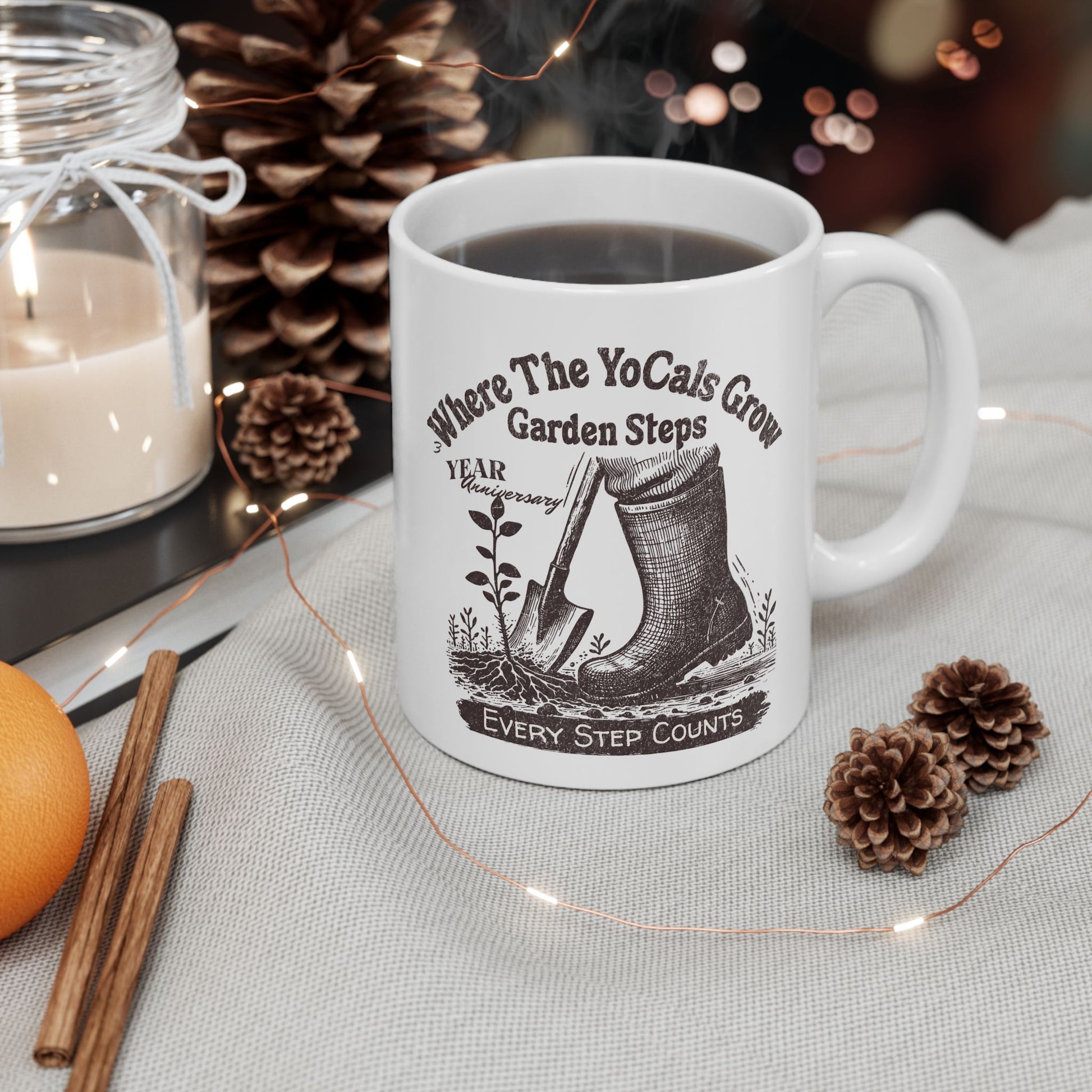 Where the YoCals Grow 3rd Year Anniversary Mug