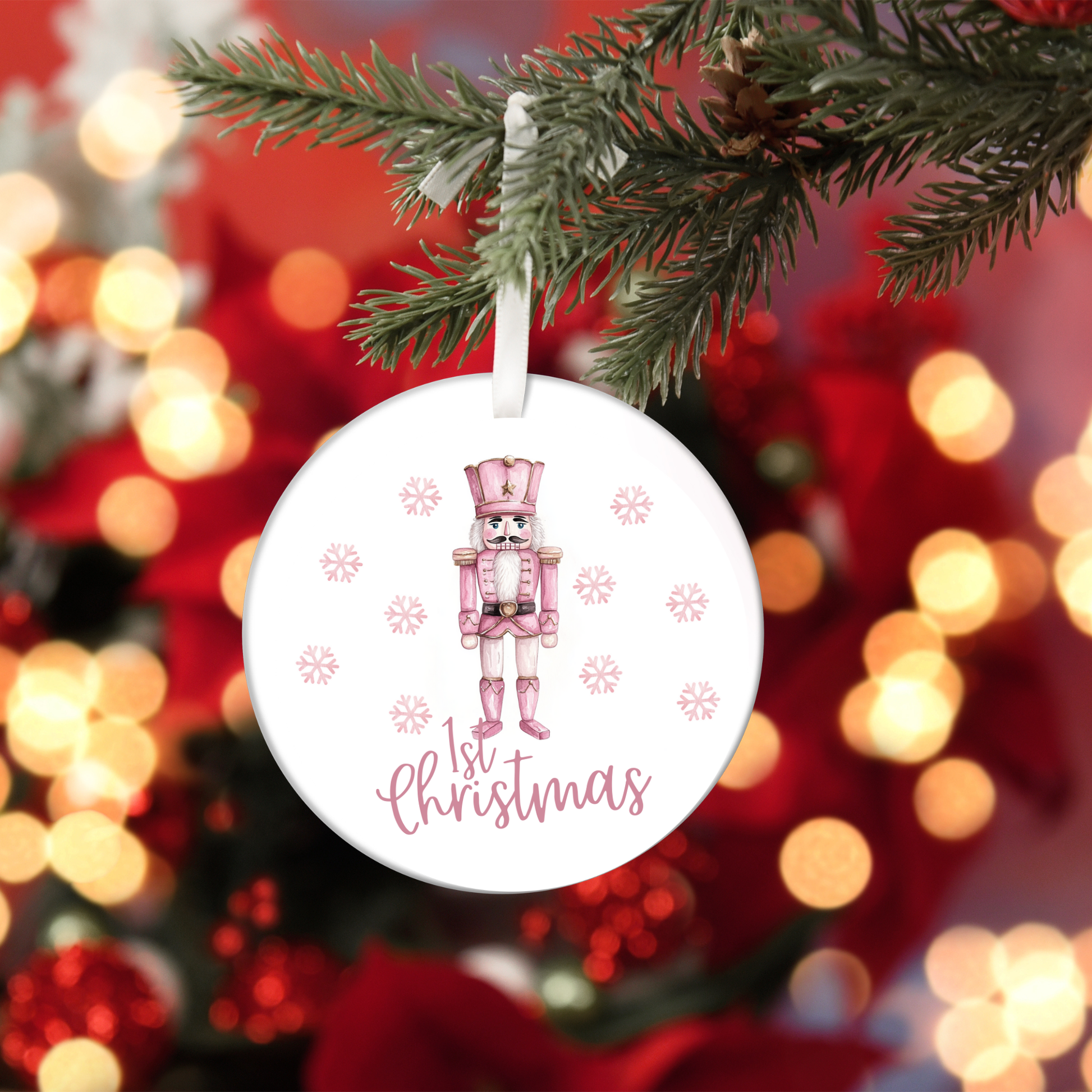 Personalized Christmas Ornament, 1st Christmas Keepsake, Holiday Decoration, New Baby Gift, Tree Ornament 2025