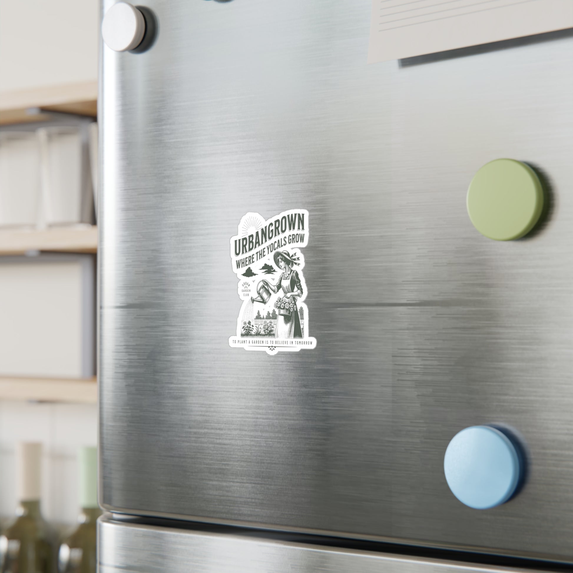 Vinyl Decal - Where The YoCals Grow - Urban Gardening and Farming