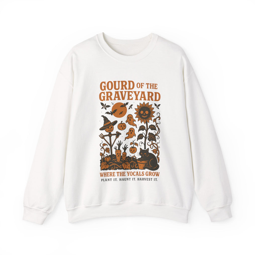 Gourd of the Graveyard Sweatshirt – Funny Halloween Garden Crewneck | Spooky Fall Harvest | Where the YoCals Grow