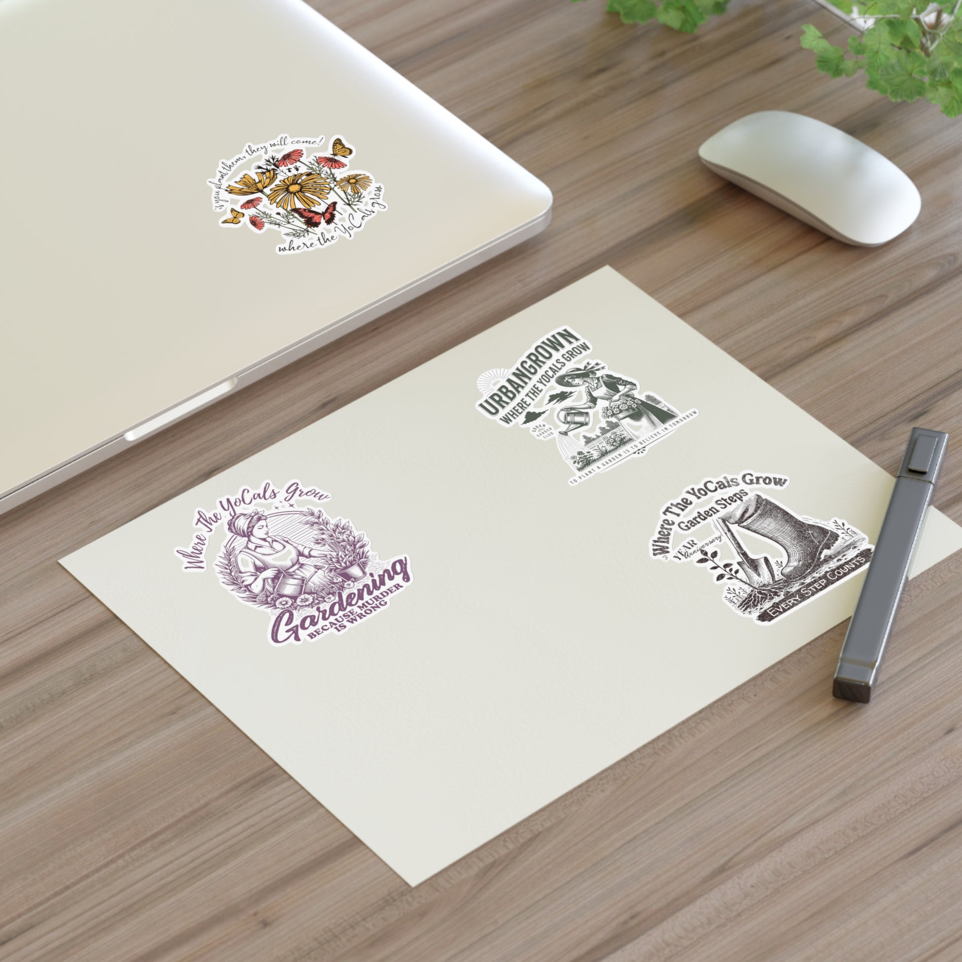 Decal Sticker Sheets - Where the YoCals Grow YouTube Channel Supporter Pack