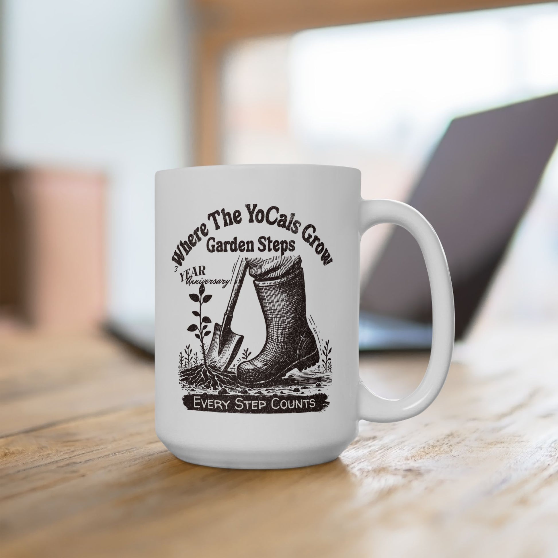 Where the YoCals Grow 3rd Year Anniversary Mug