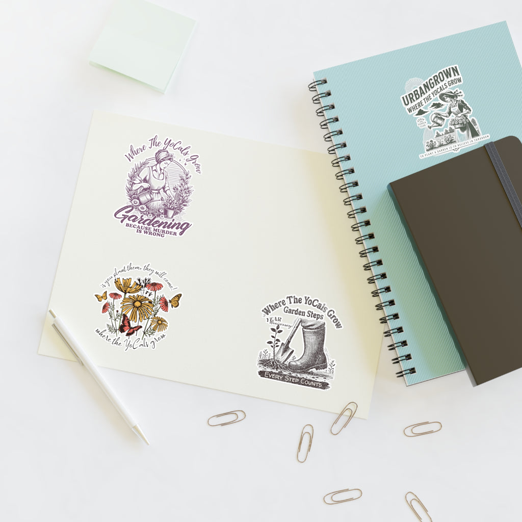 Decal Sticker Sheets - Where the YoCals Grow YouTube Channel Supporter Pack